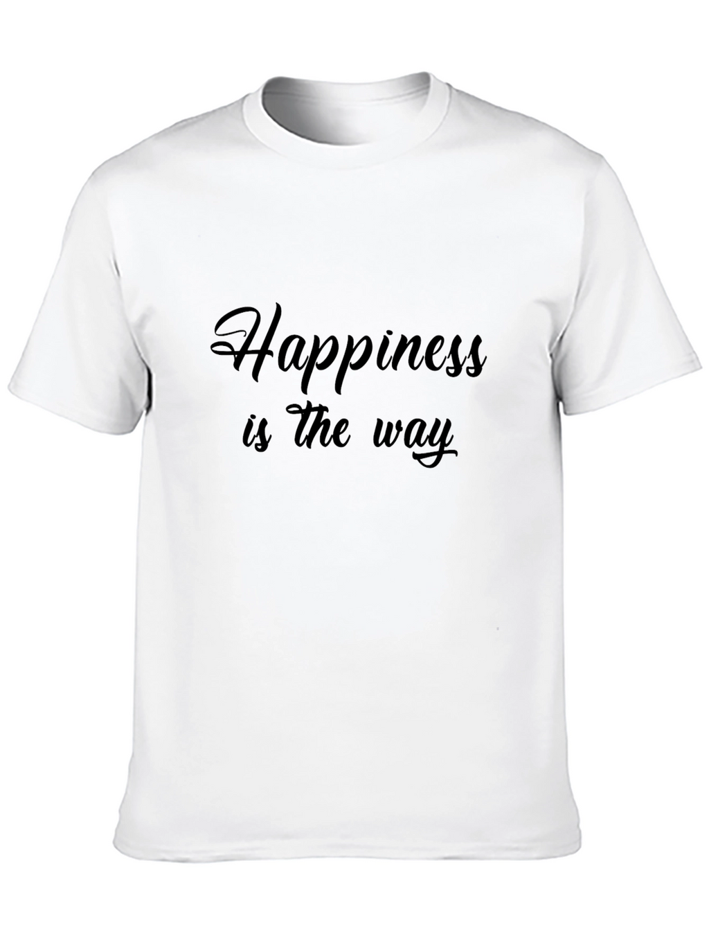 Happiness is The Way Black T-Shirt