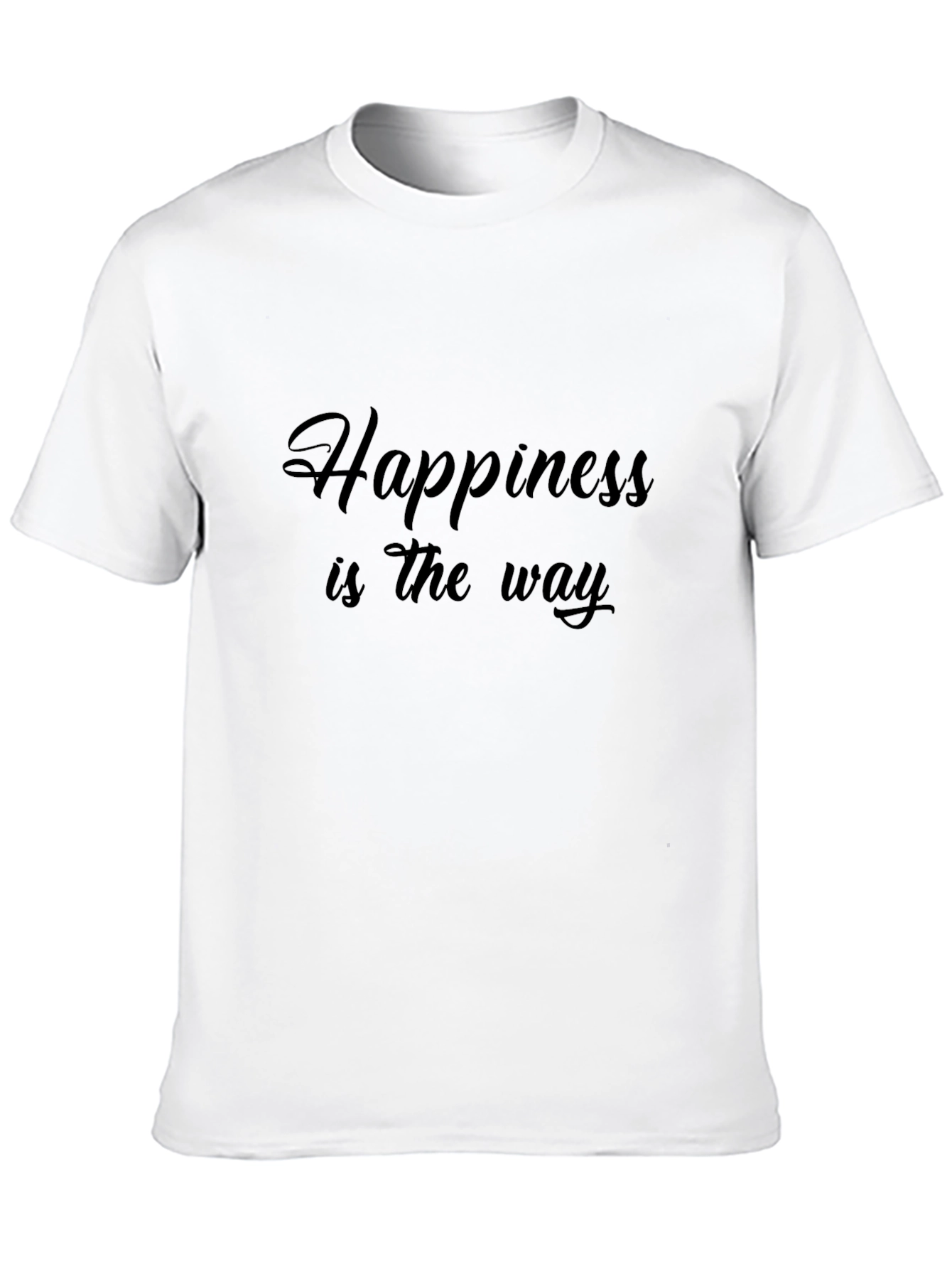 Happiness is The Way Black T-Shirt