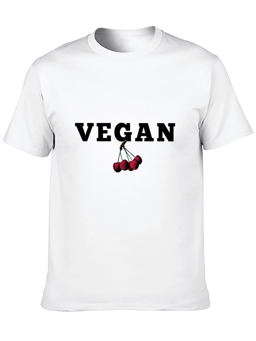 Vegan Cherry Graphic T-Shirt