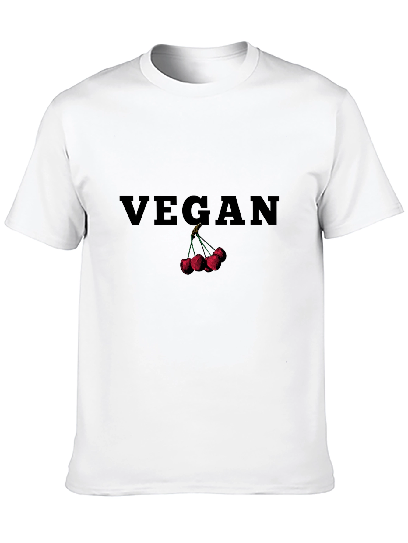 Vegan Cherry Graphic T-Shirt
