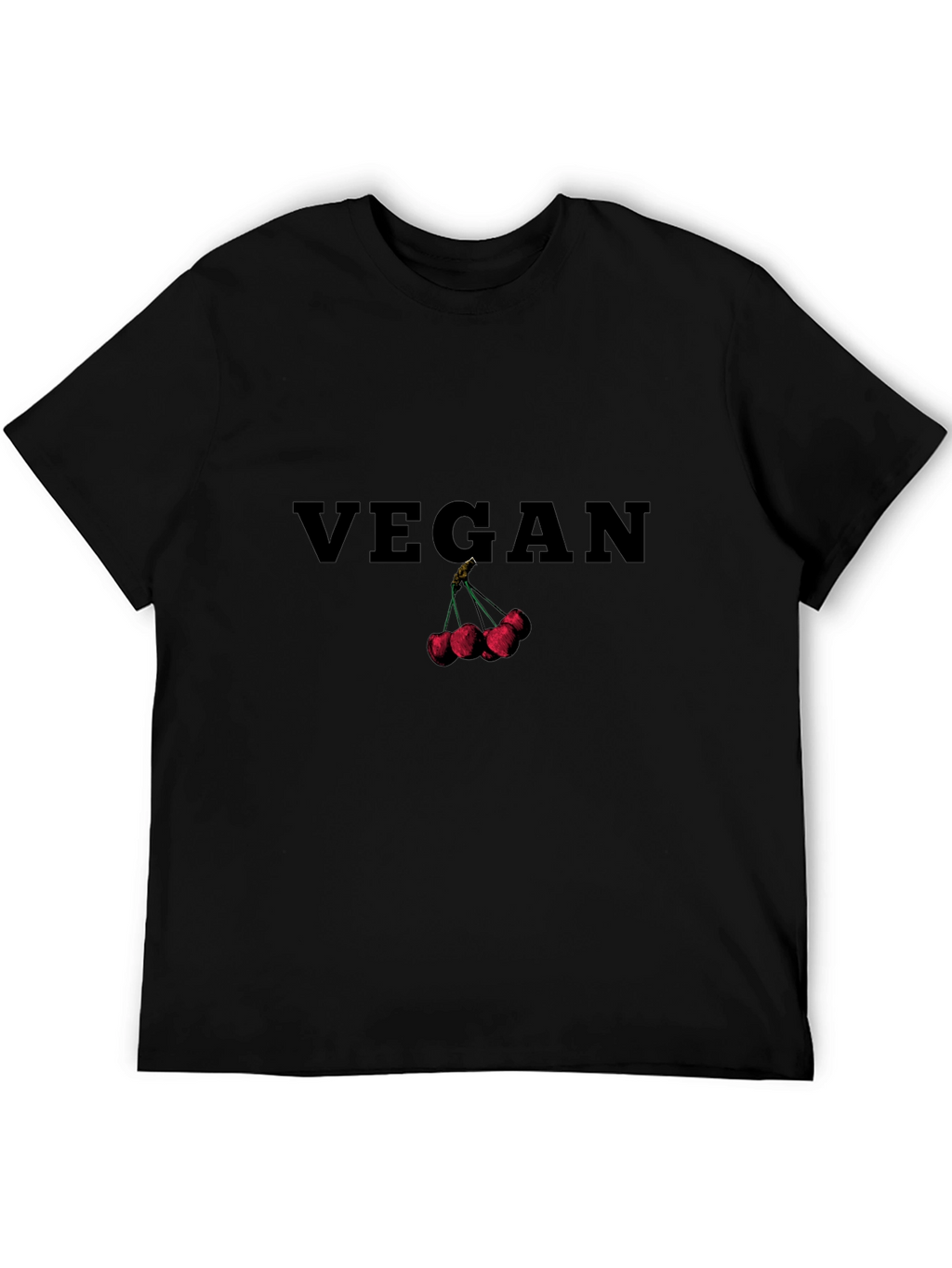 Vegan Cherry Graphic T-Shirt
