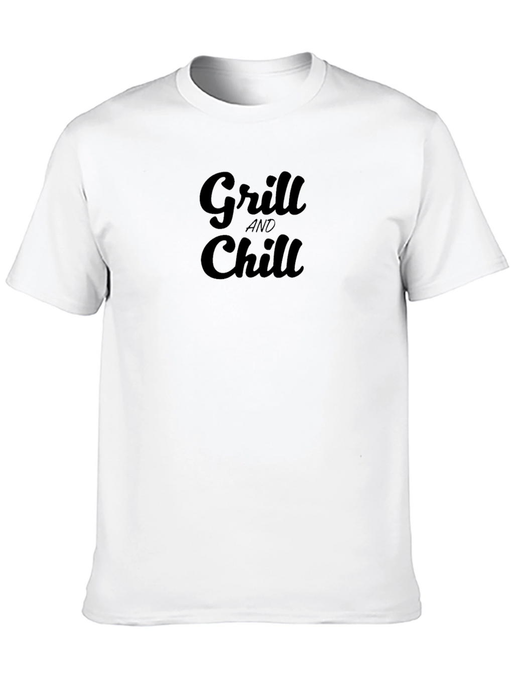 Grill and Chill Black Graphic Tee