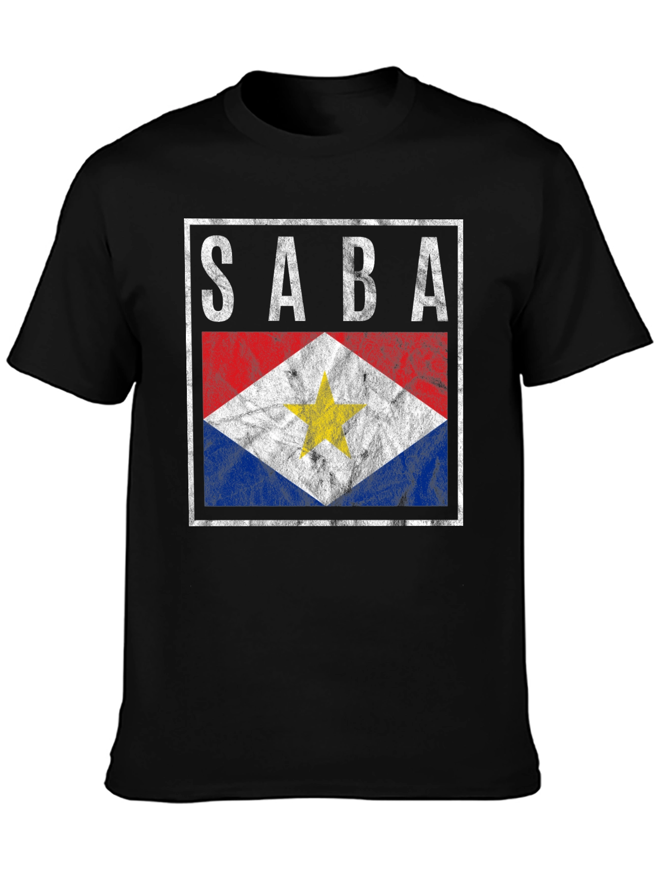 SABA Flag Graphic Tee - Island Pride Shirt