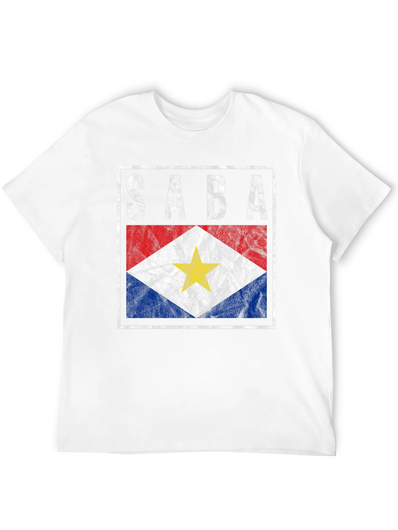SABA Flag Graphic Tee - Island Pride Shirt