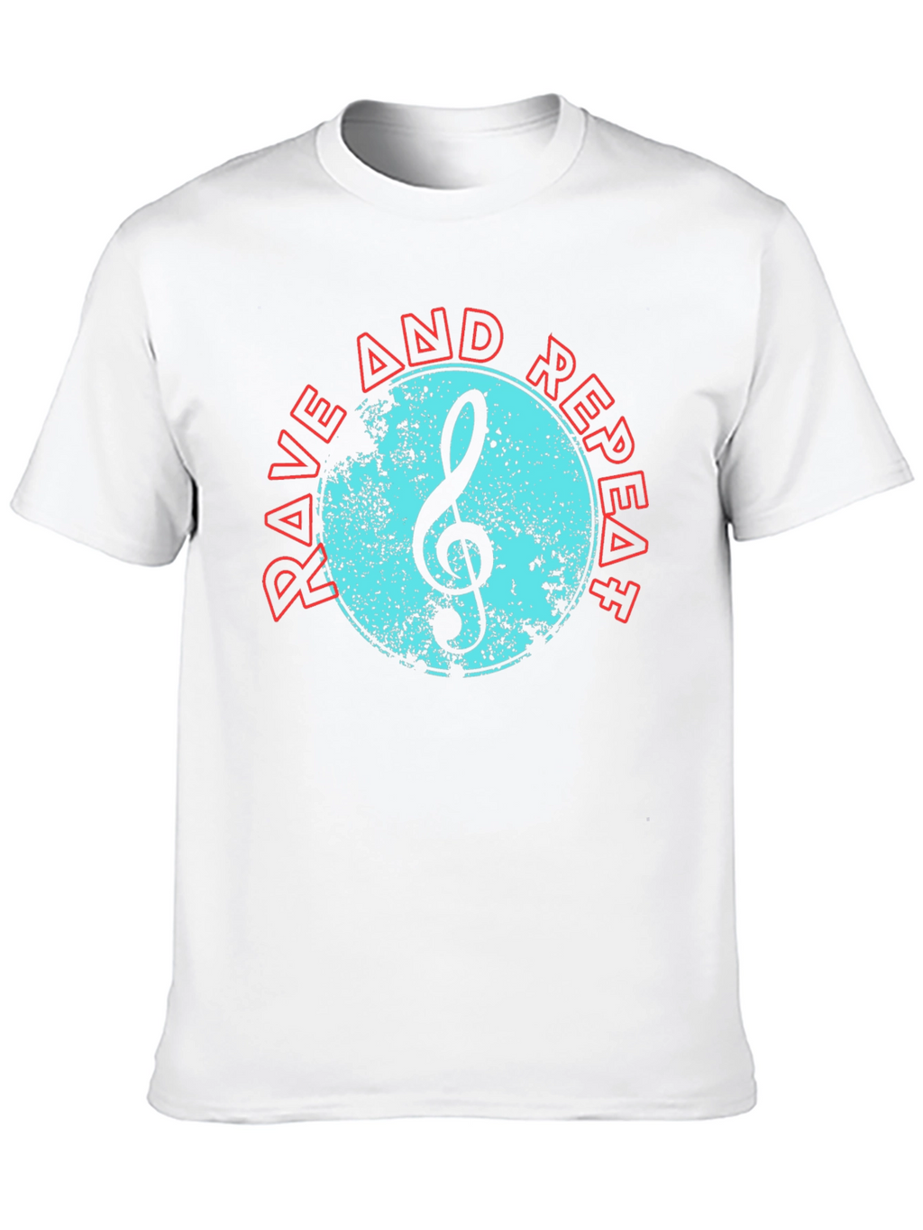 Rave and Repeat Music Tee - Black Cotton T-Shirt