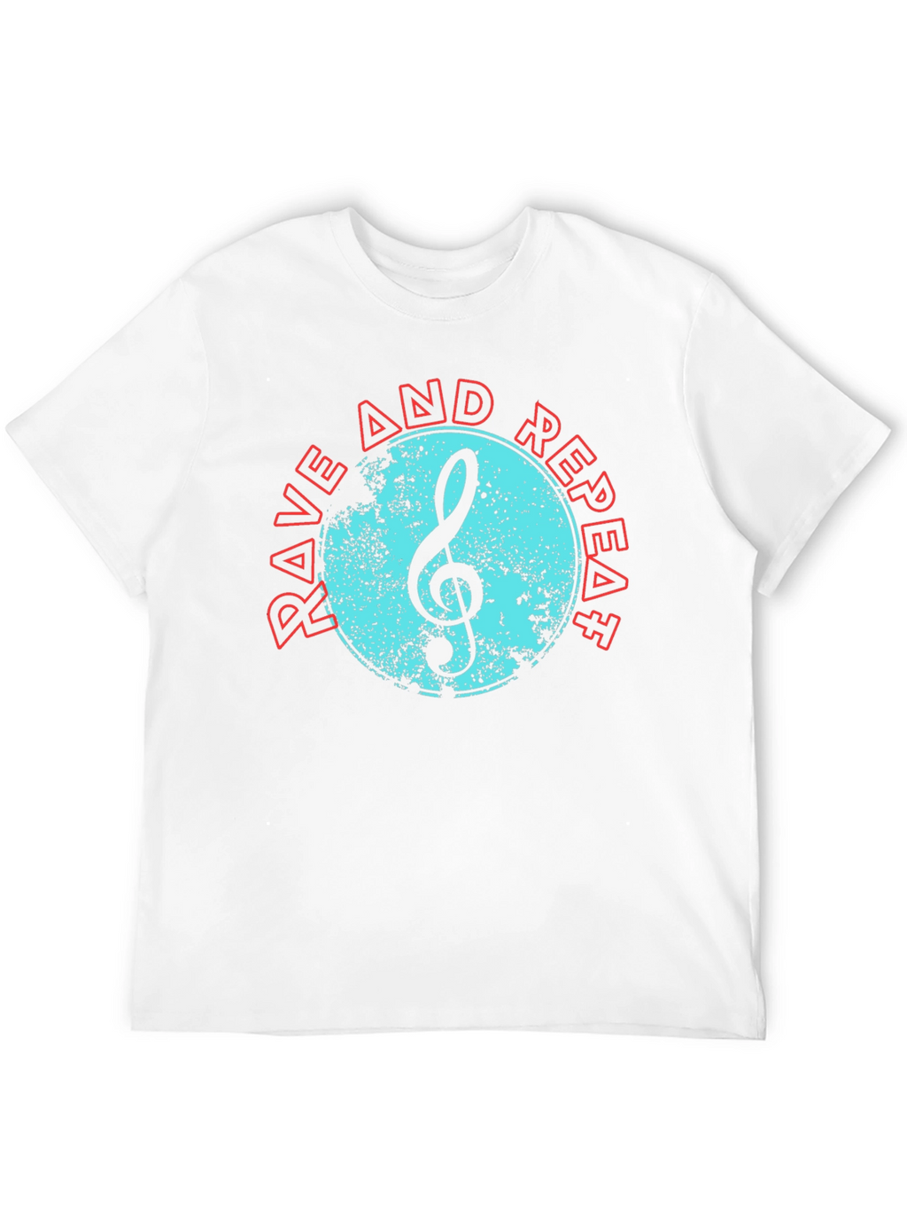 Rave and Repeat Music Tee - Black Cotton T-Shirt