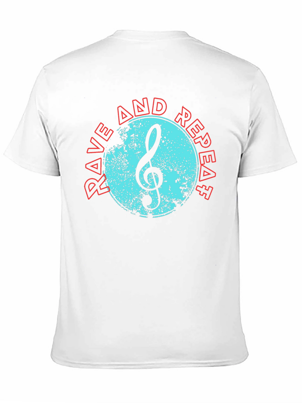 Rave and Repeat Music Tee - Black Cotton T-Shirt