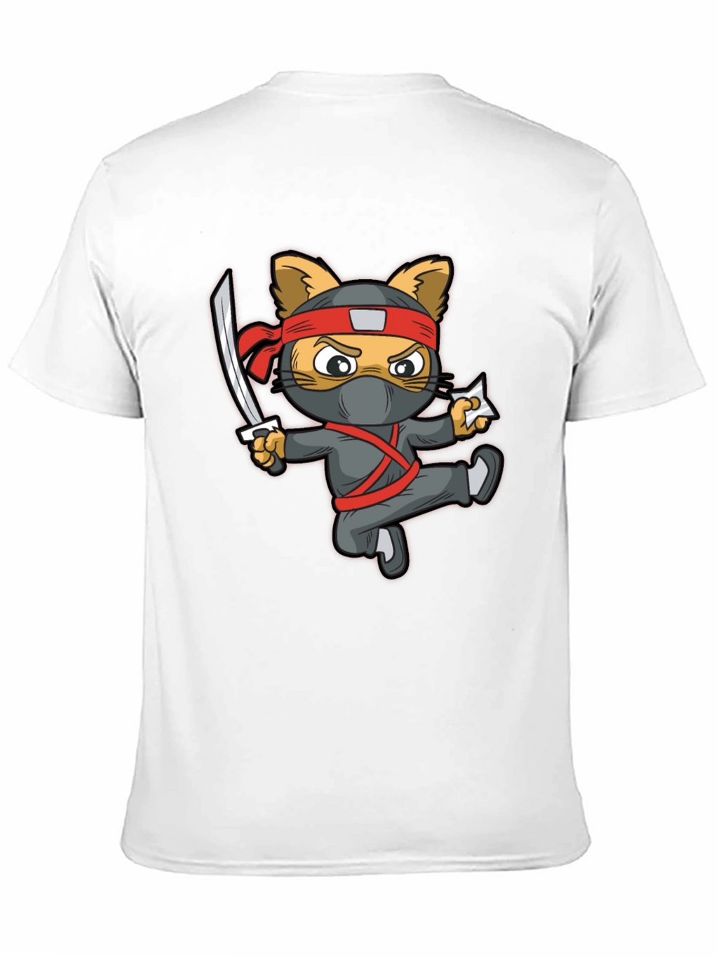 Ninja Cat Graphic T-Shirt