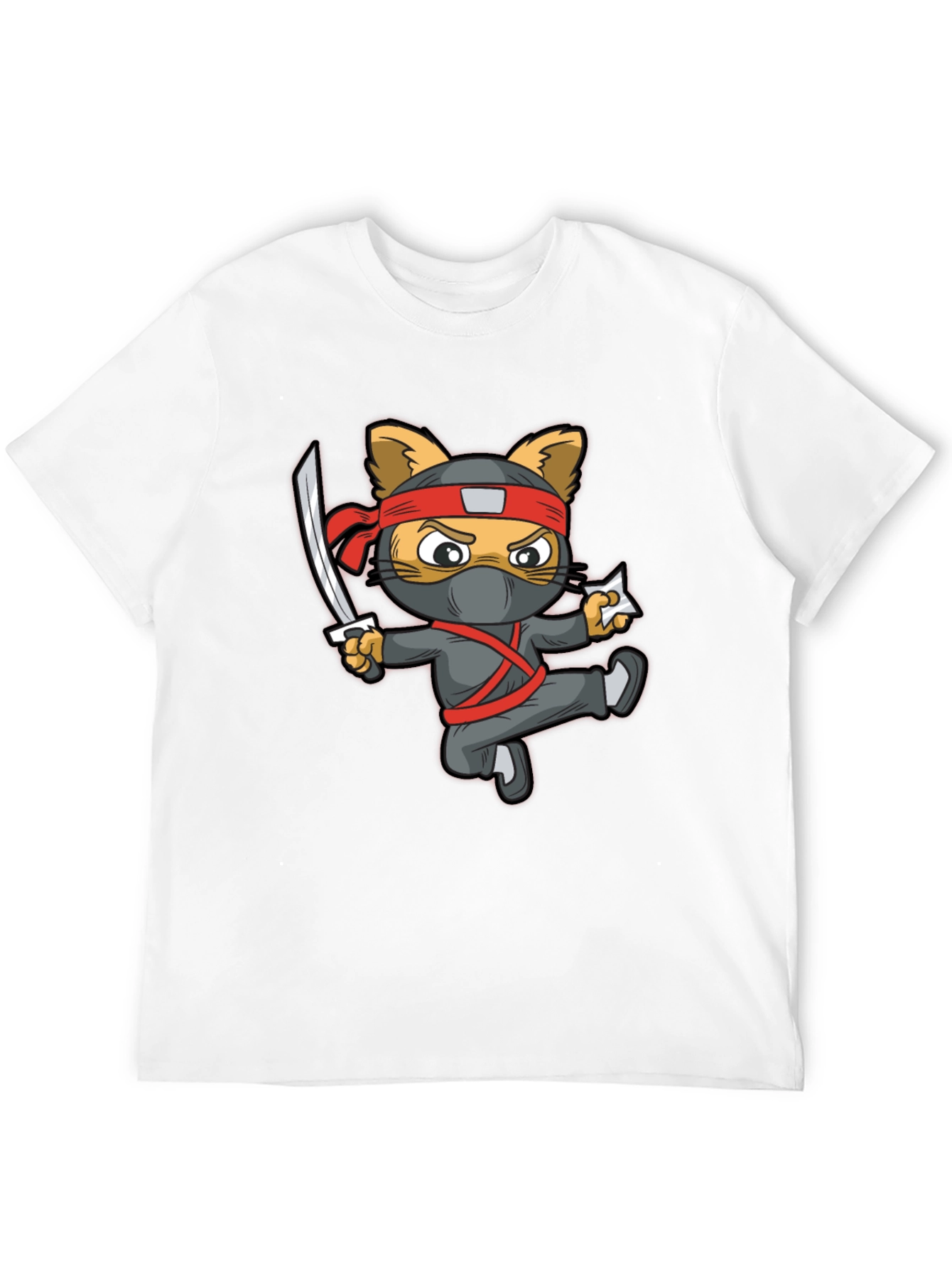 Ninja Cat Graphic T-Shirt