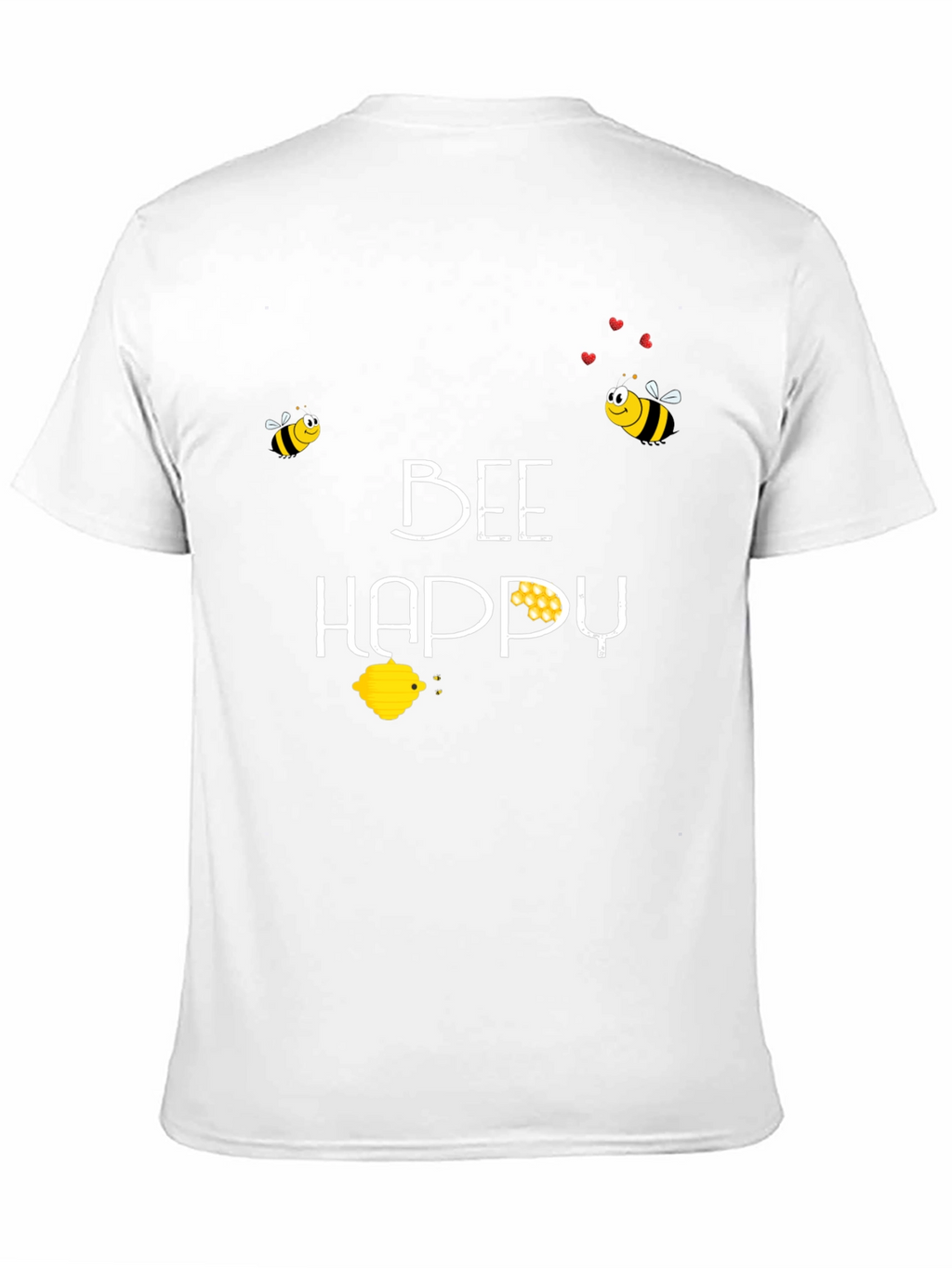 Bee Happy Graphic Tee - Black
