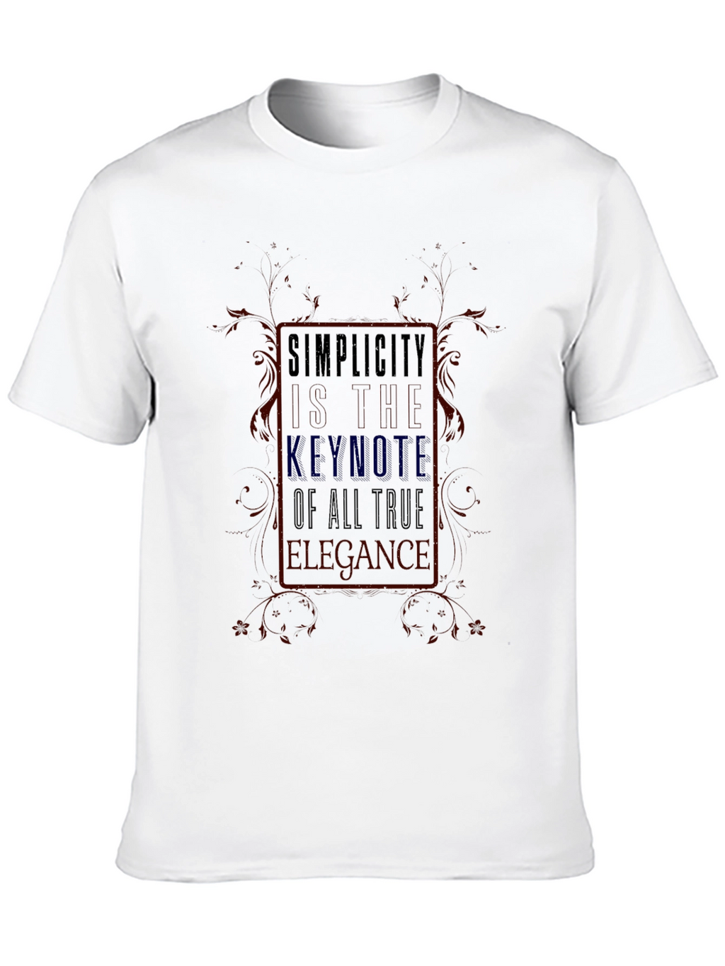 Simplicity Keynote Graphic T-Shirt - True Elegance Design
