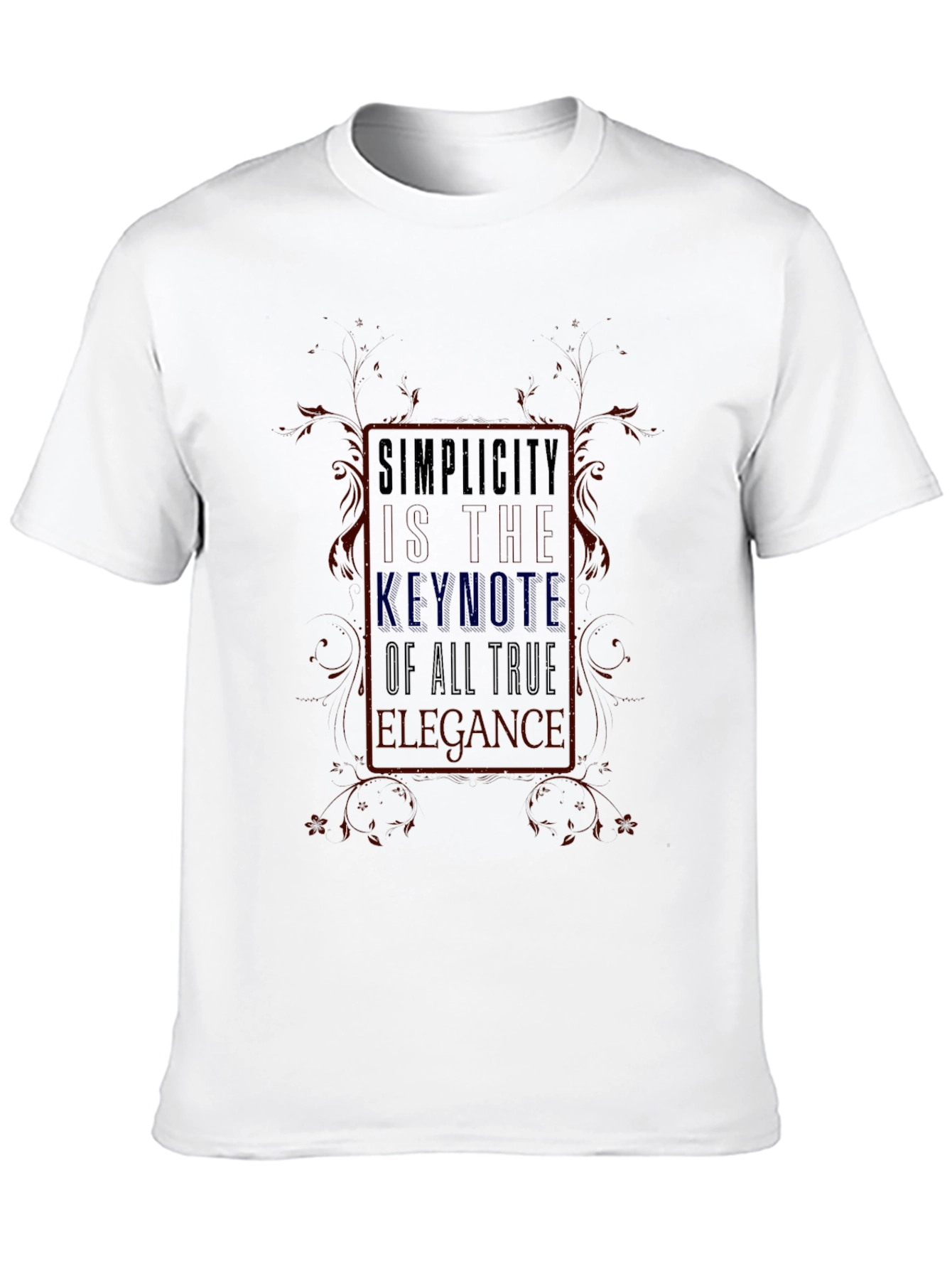 Simplicity Keynote Graphic T-Shirt - True Elegance Design