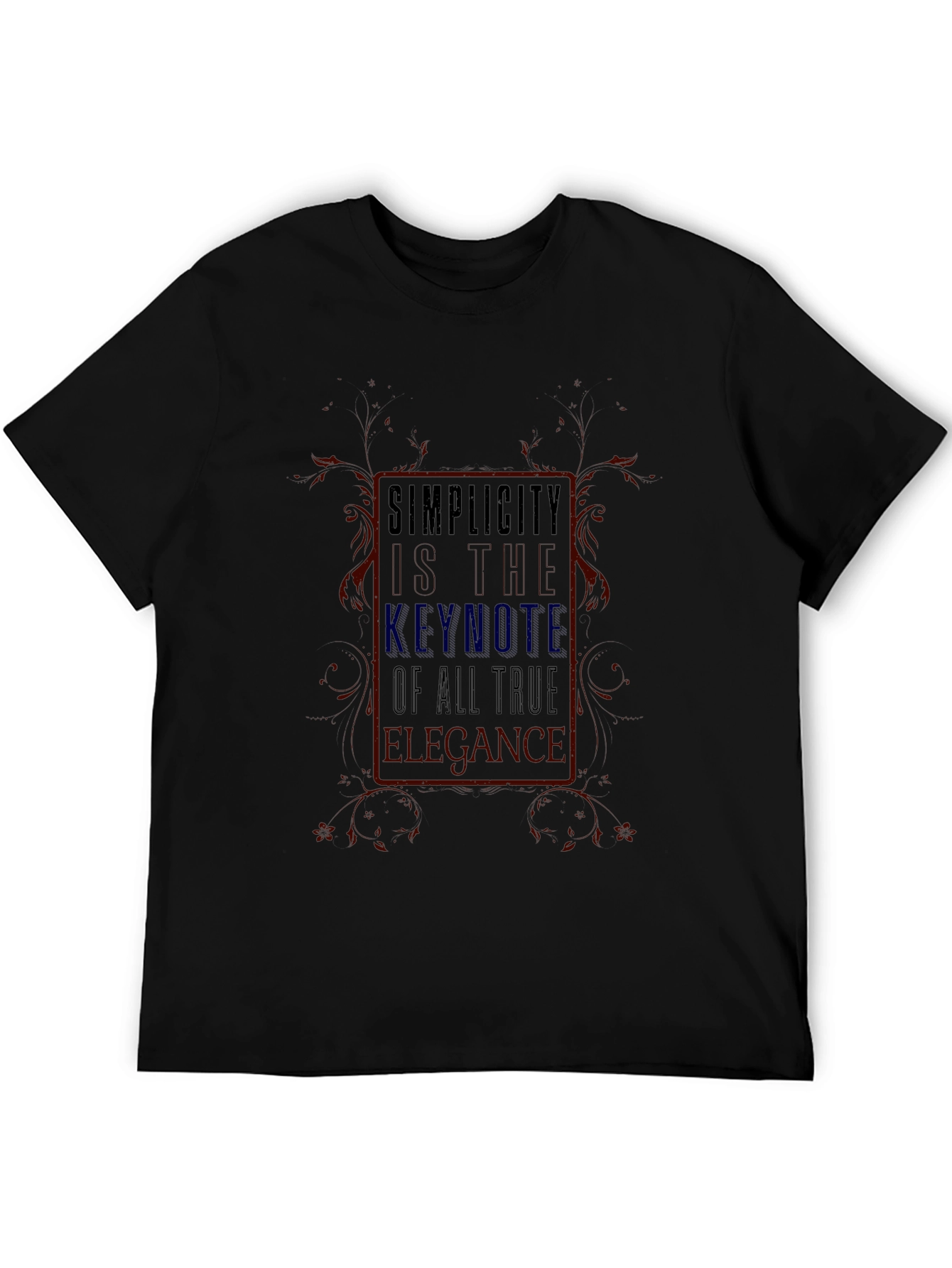 Simplicity Keynote Graphic T-Shirt - True Elegance Design