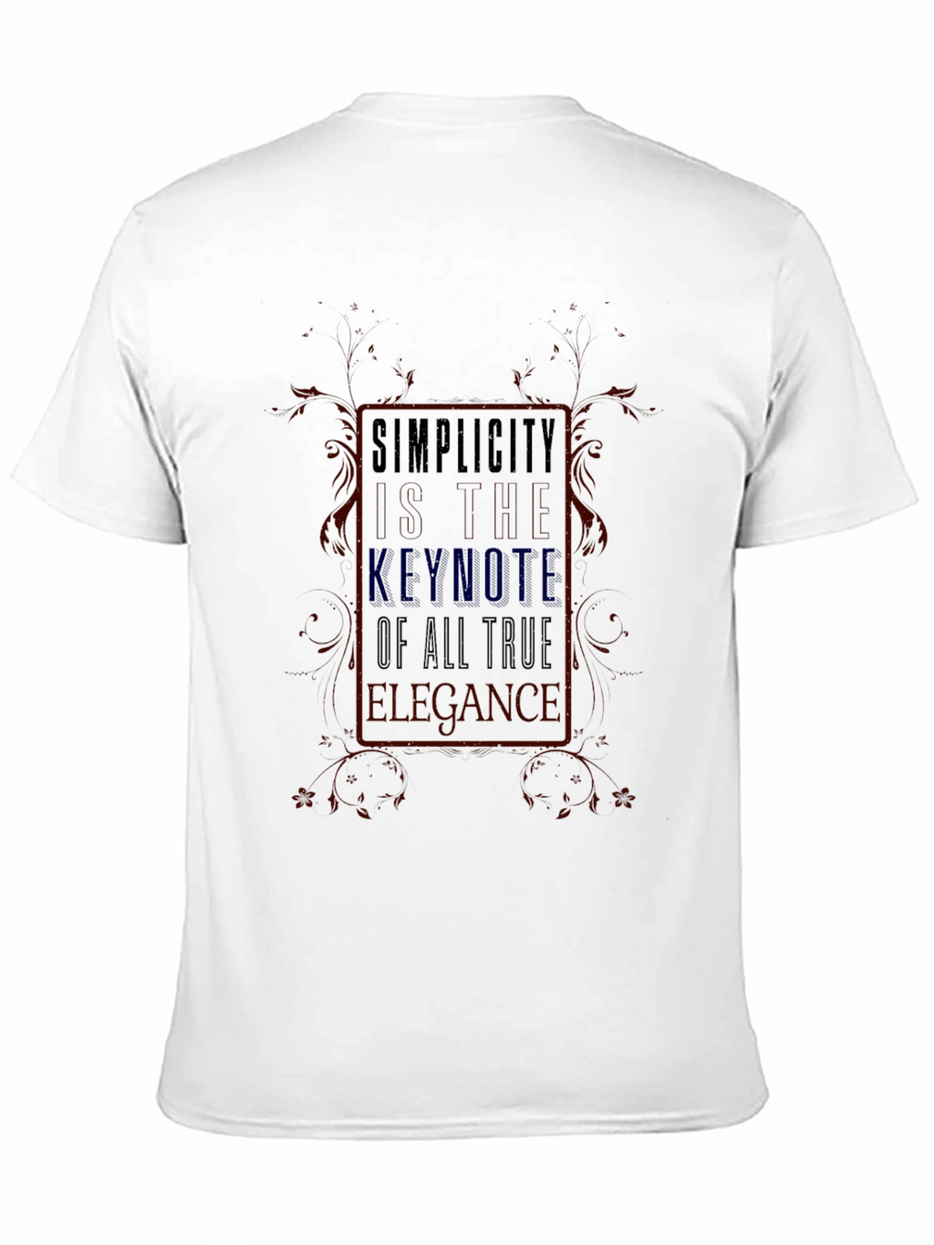 Simplicity Keynote Graphic T-Shirt - True Elegance Design