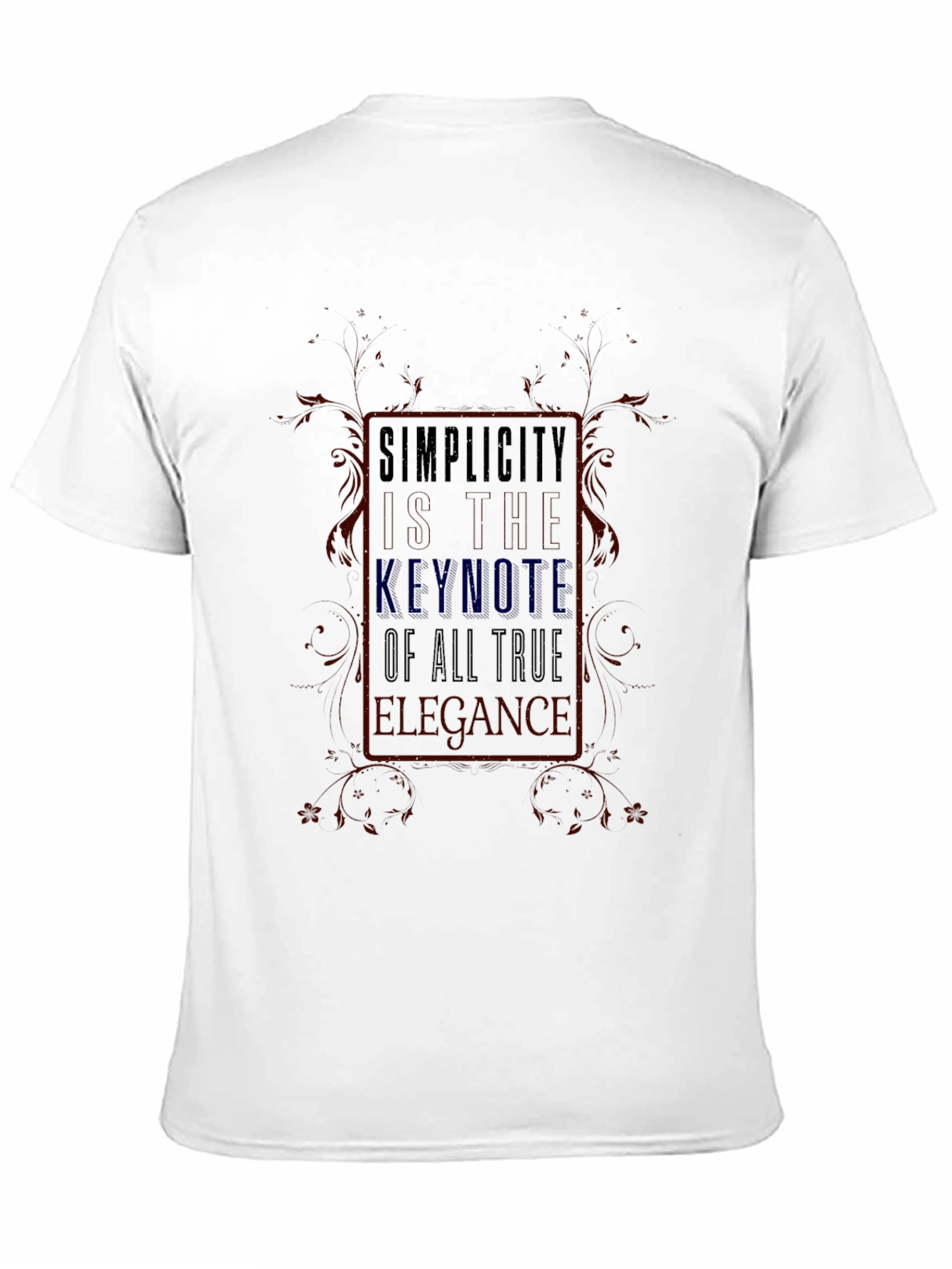 Simplicity Keynote Graphic T-Shirt - True Elegance Design