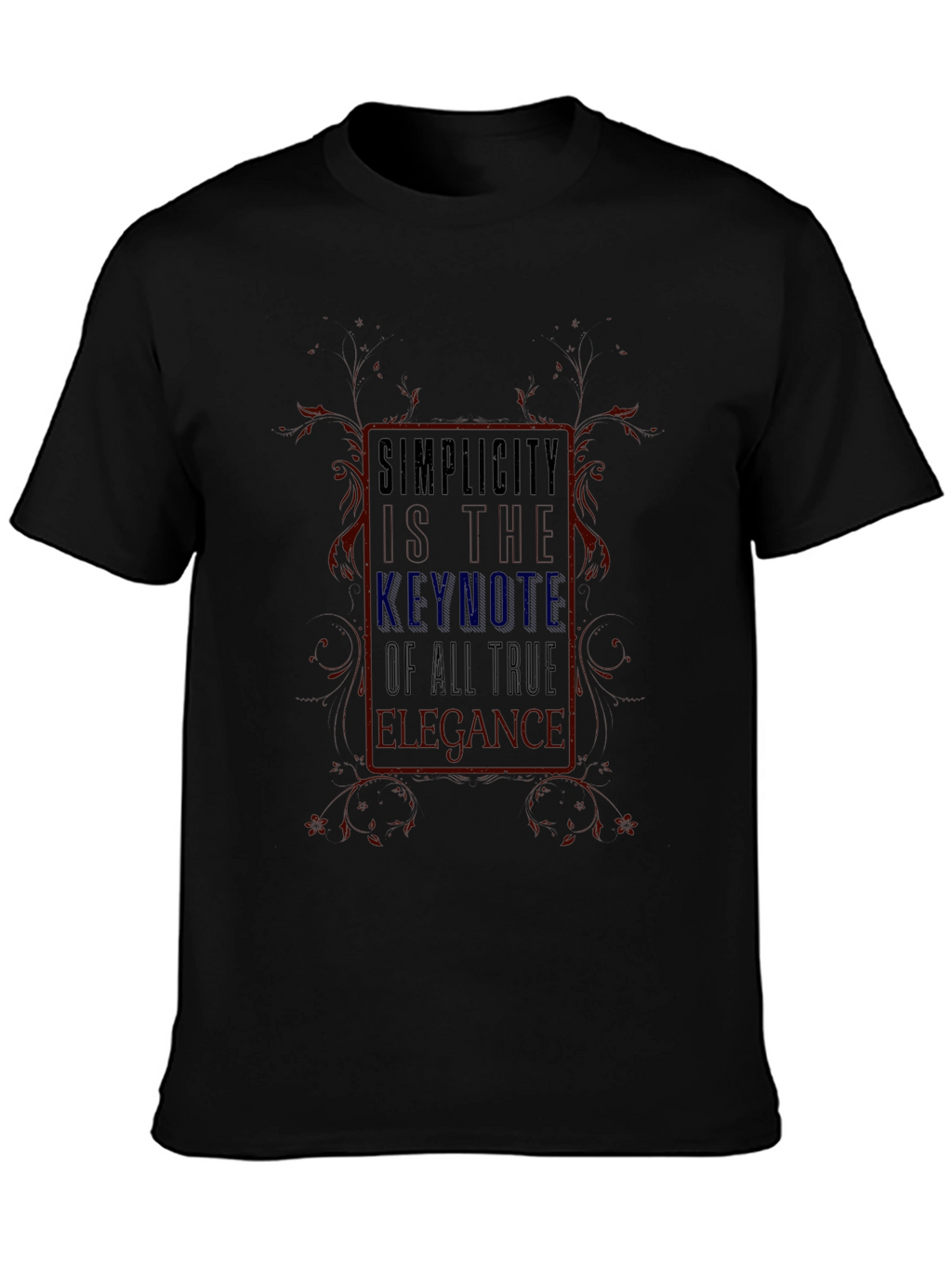 Simplicity Keynote Graphic T-Shirt - True Elegance Design
