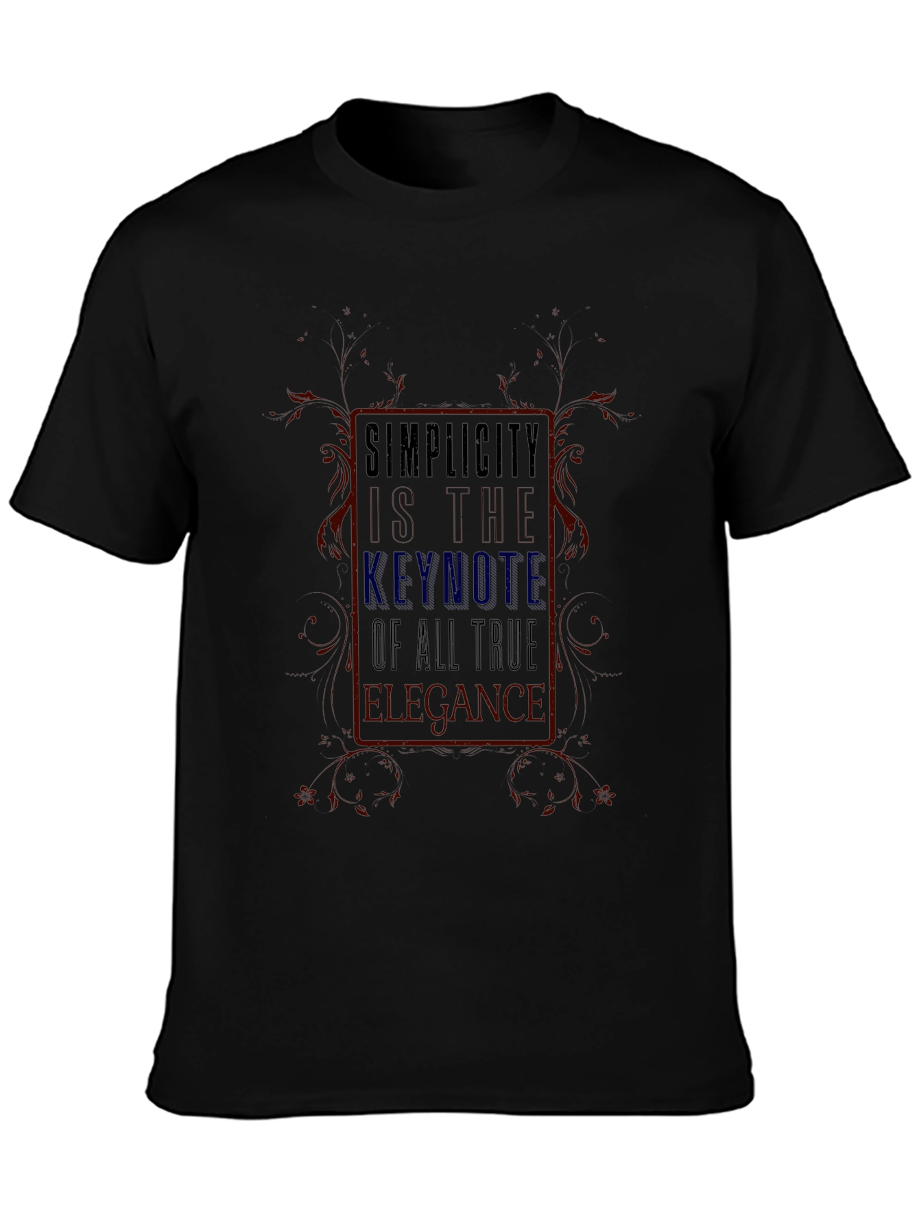 Simplicity Keynote Graphic T-Shirt - True Elegance Design