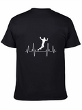 Handball Heartbeat T-Shirt - Sports Fan Apparel