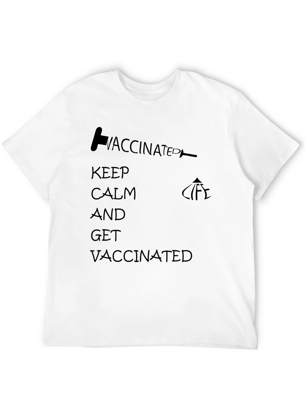 Vaccinated Keep Calm T-Shirt
