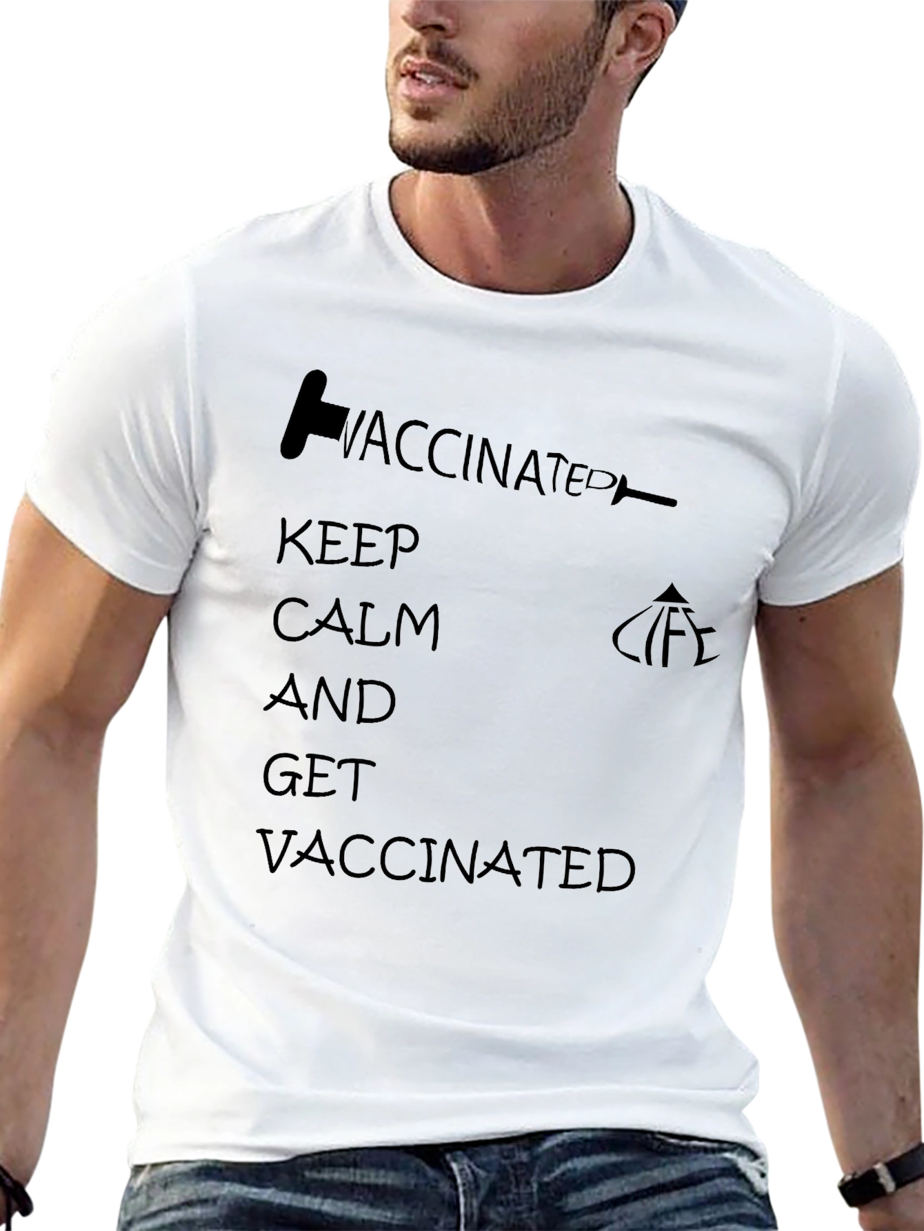 Vaccinated Keep Calm T-Shirt