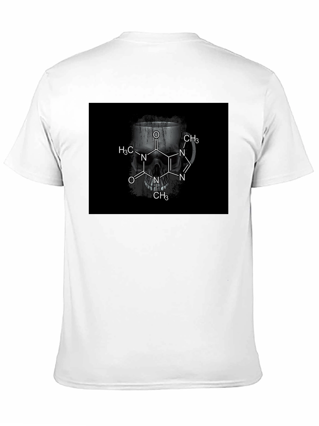 Caffeine Skull T-Shirt - Dark Humor Tee