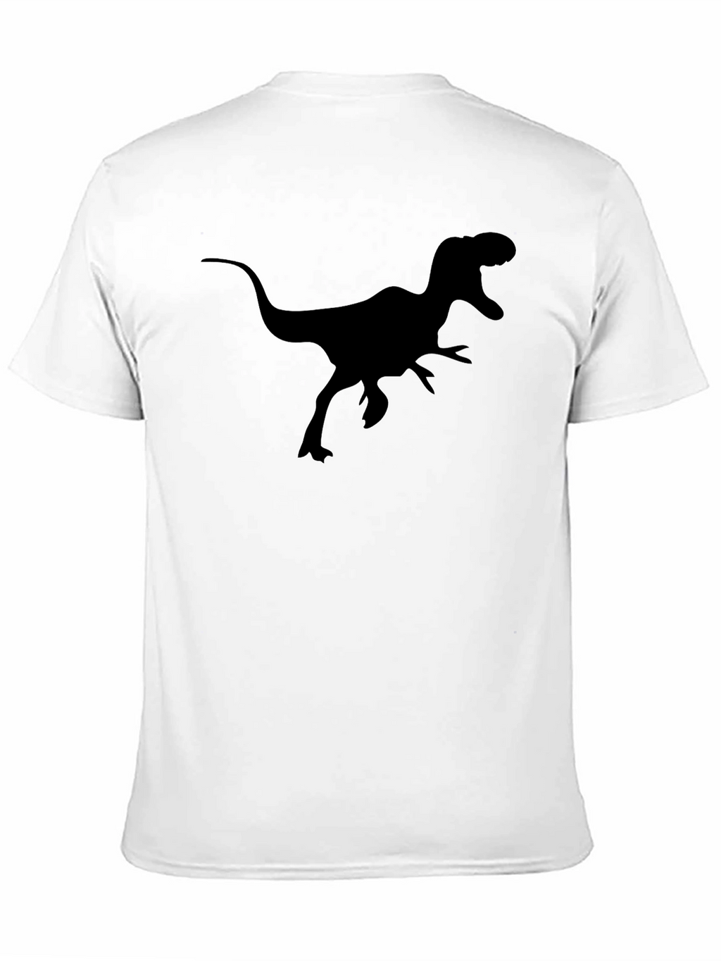 Dinosaur Graphic Tee - Black Cotton T-Shirt
