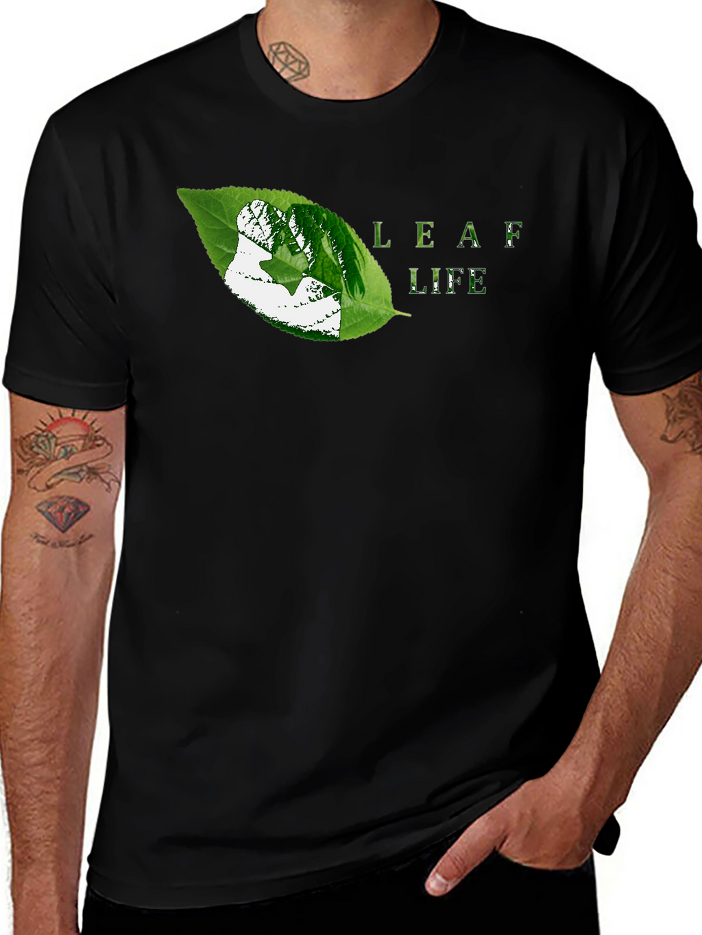 Leaf Life Graphic Tee - Nature Inspired Design