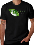 Leaf Life Graphic Tee - Nature Inspired Design