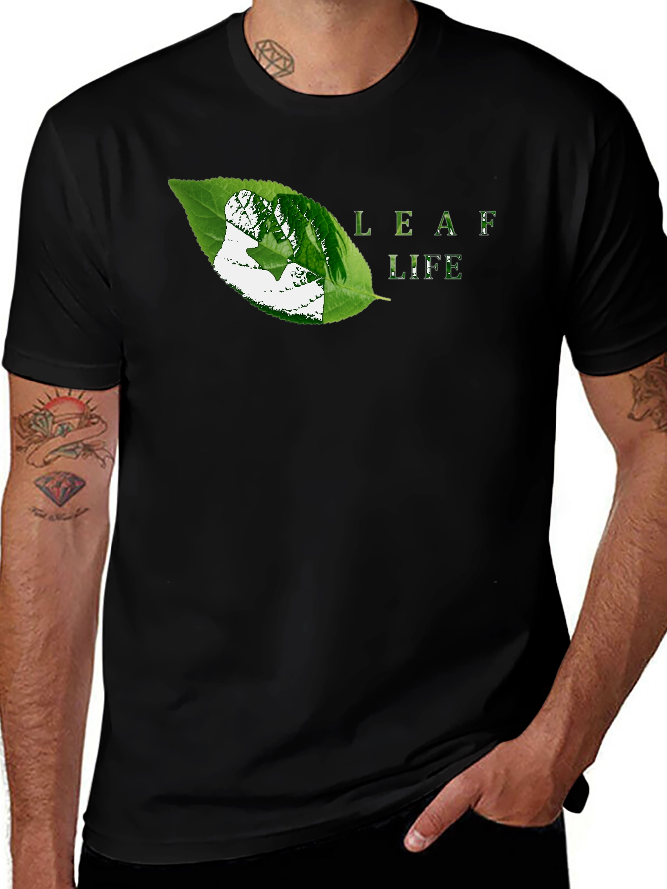Leaf Life Graphic Tee - Nature Inspired Design