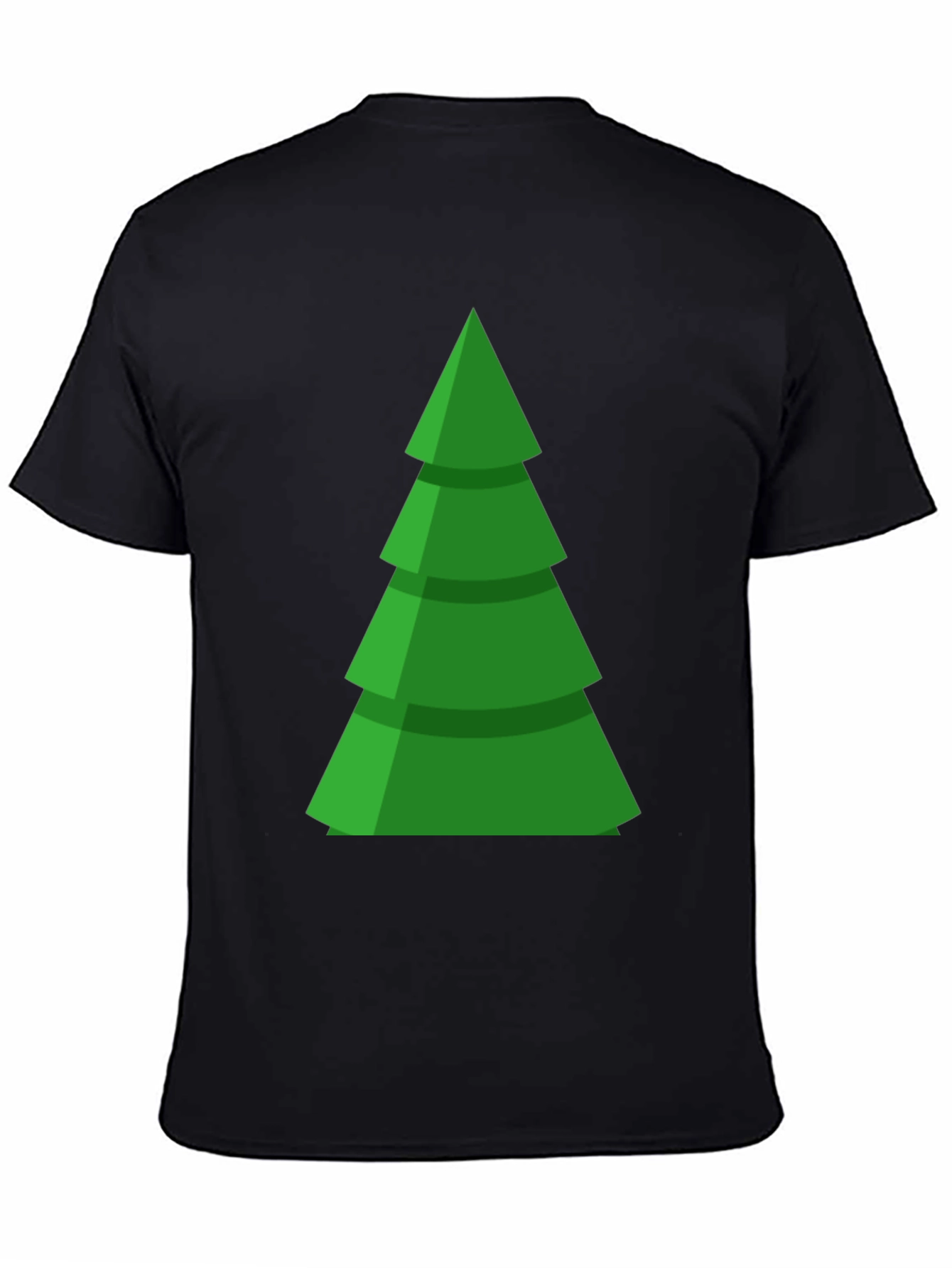 Festive Green Christmas Tree Graphic Tee