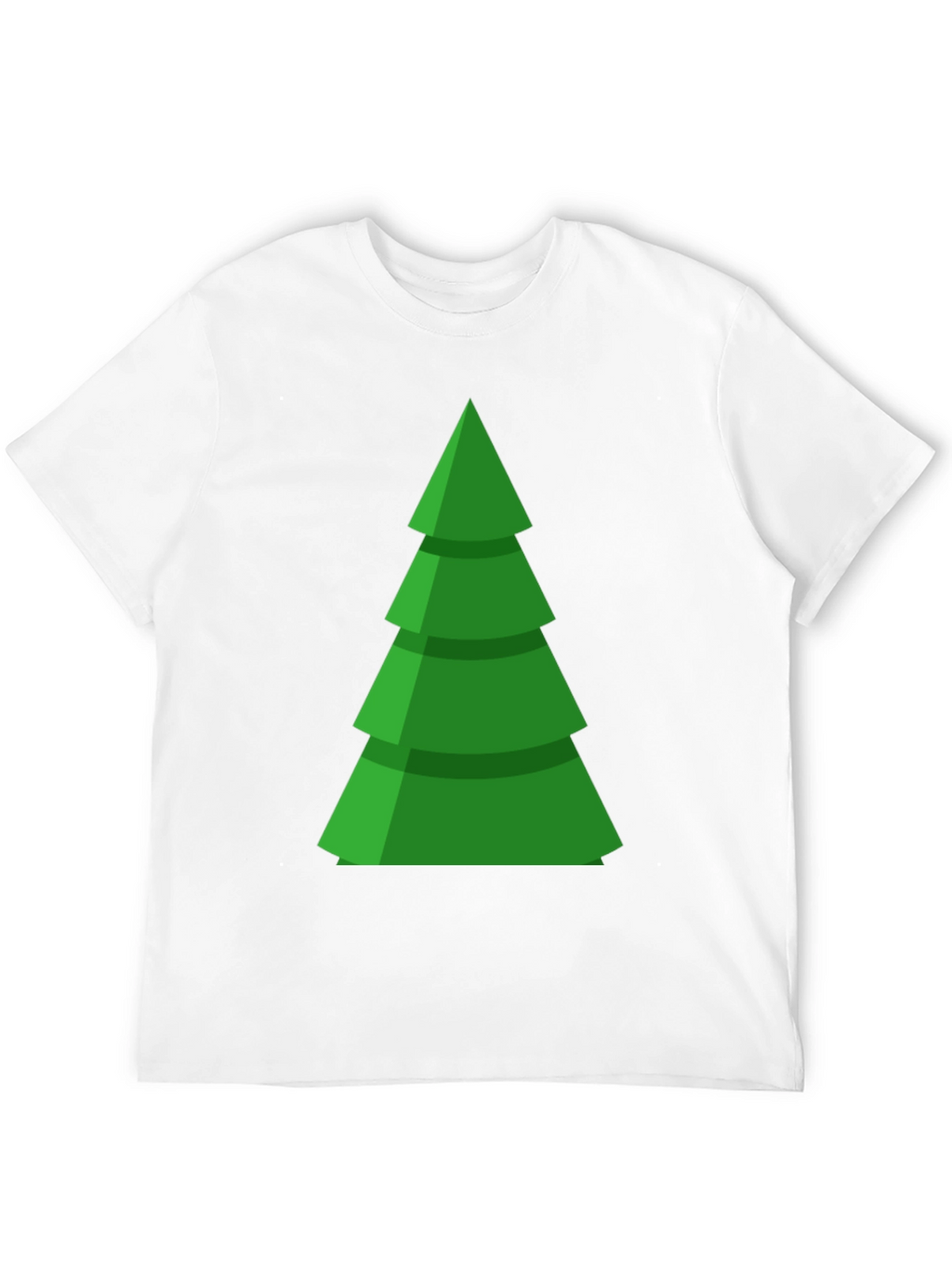 Festive Green Christmas Tree Graphic Tee