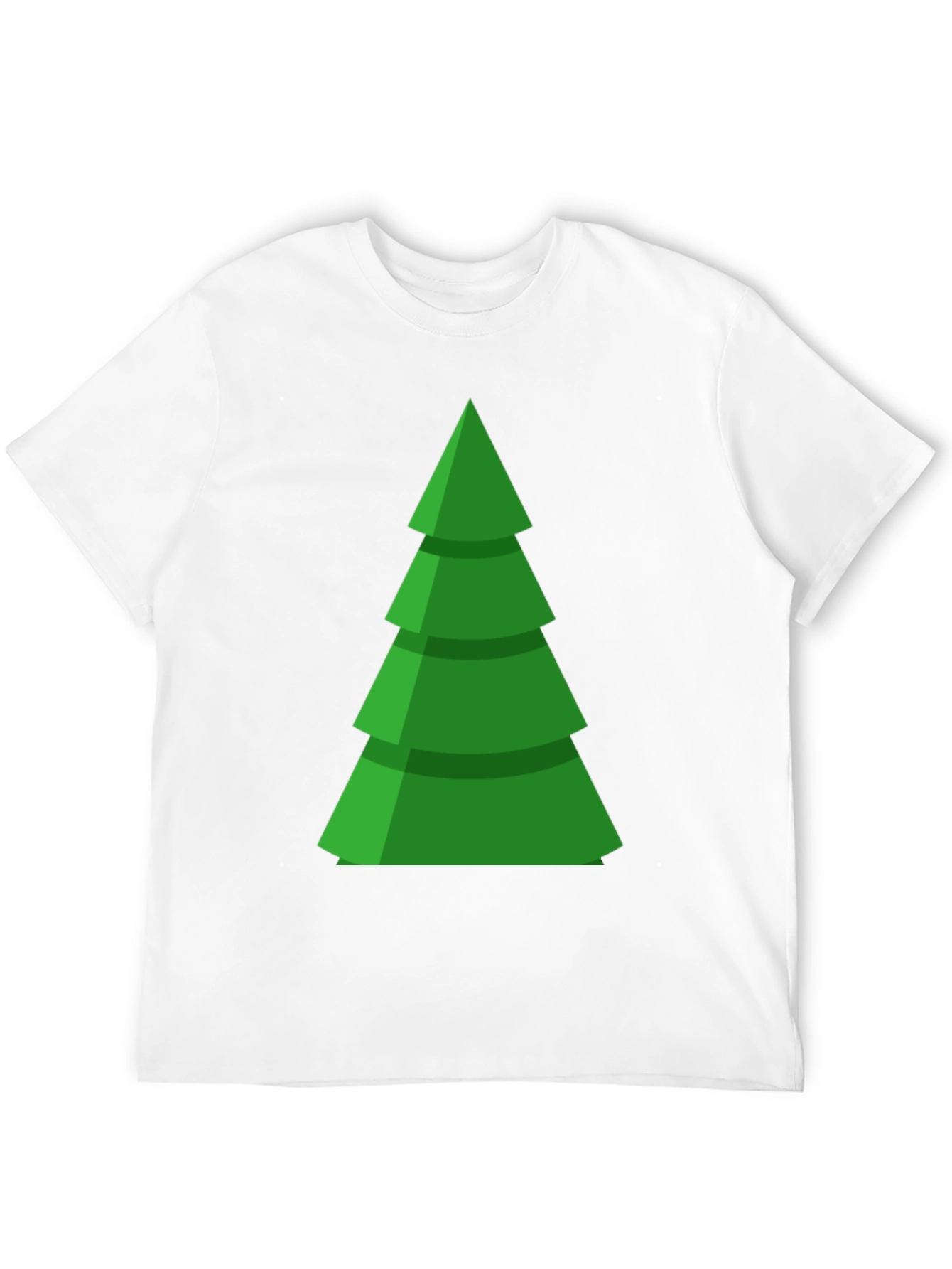 Festive Green Christmas Tree Graphic Tee