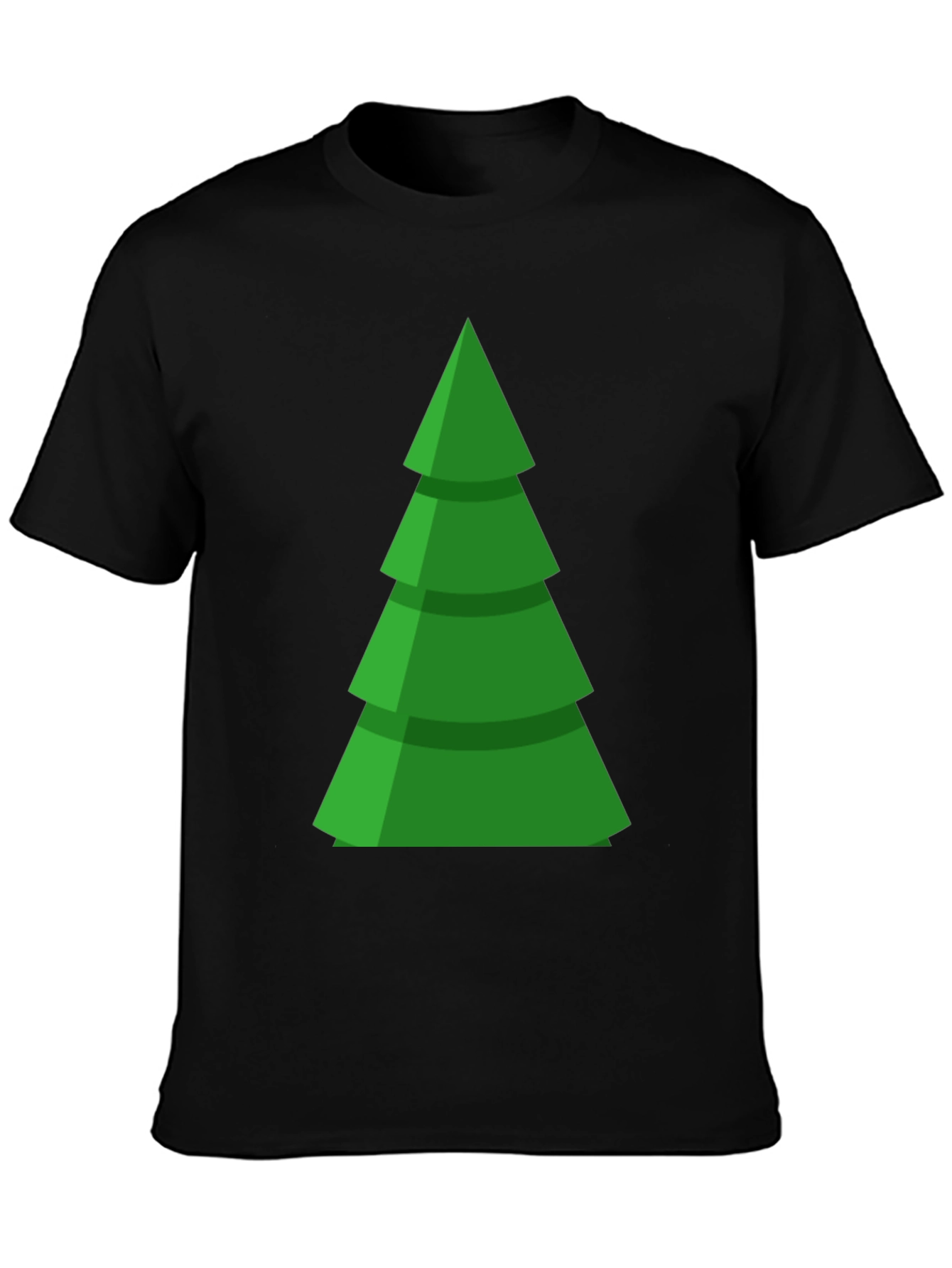 Festive Green Christmas Tree Graphic Tee