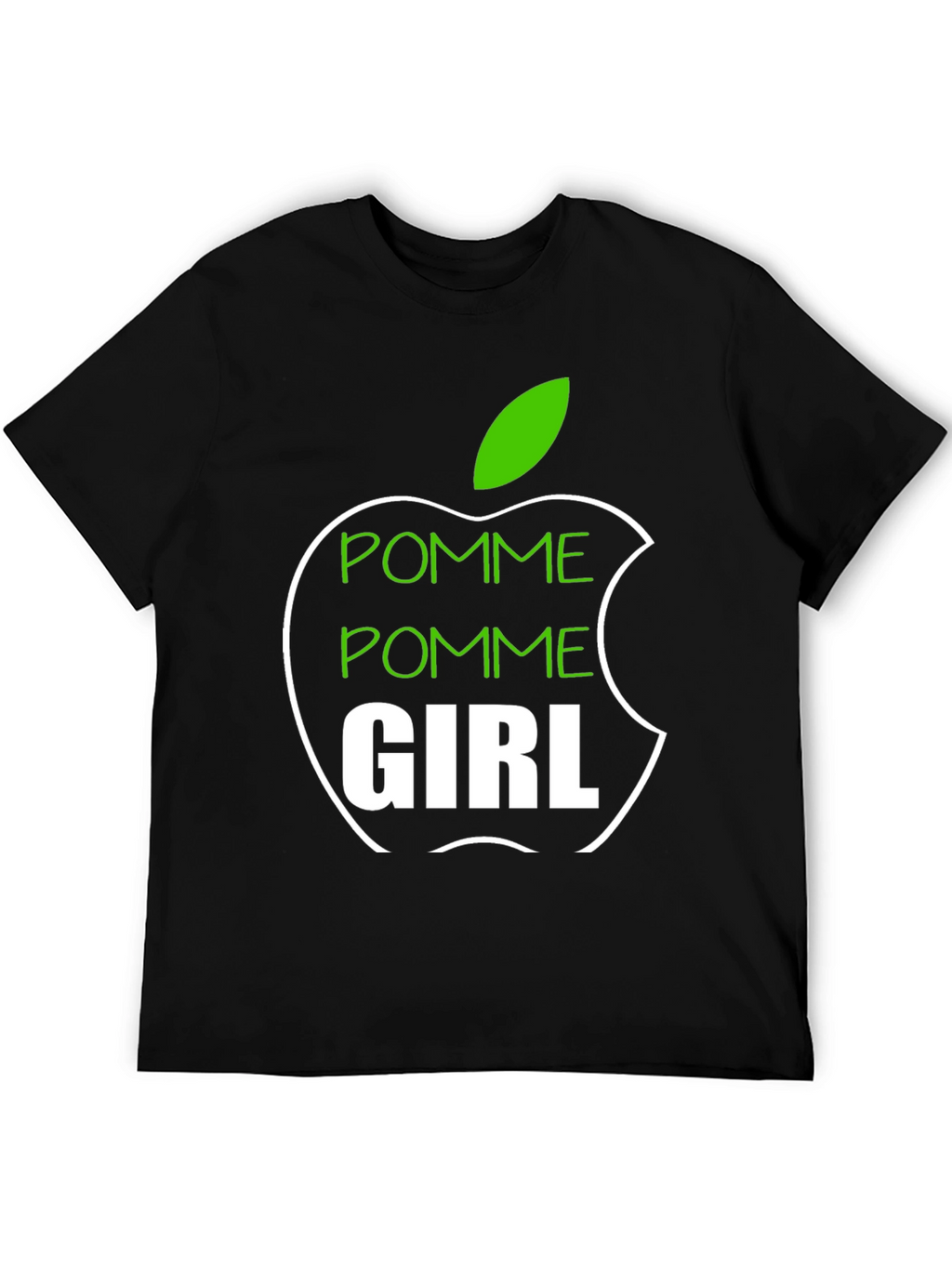 Pomme Girl Graphic Tee - Apple Inspired T-Shirt