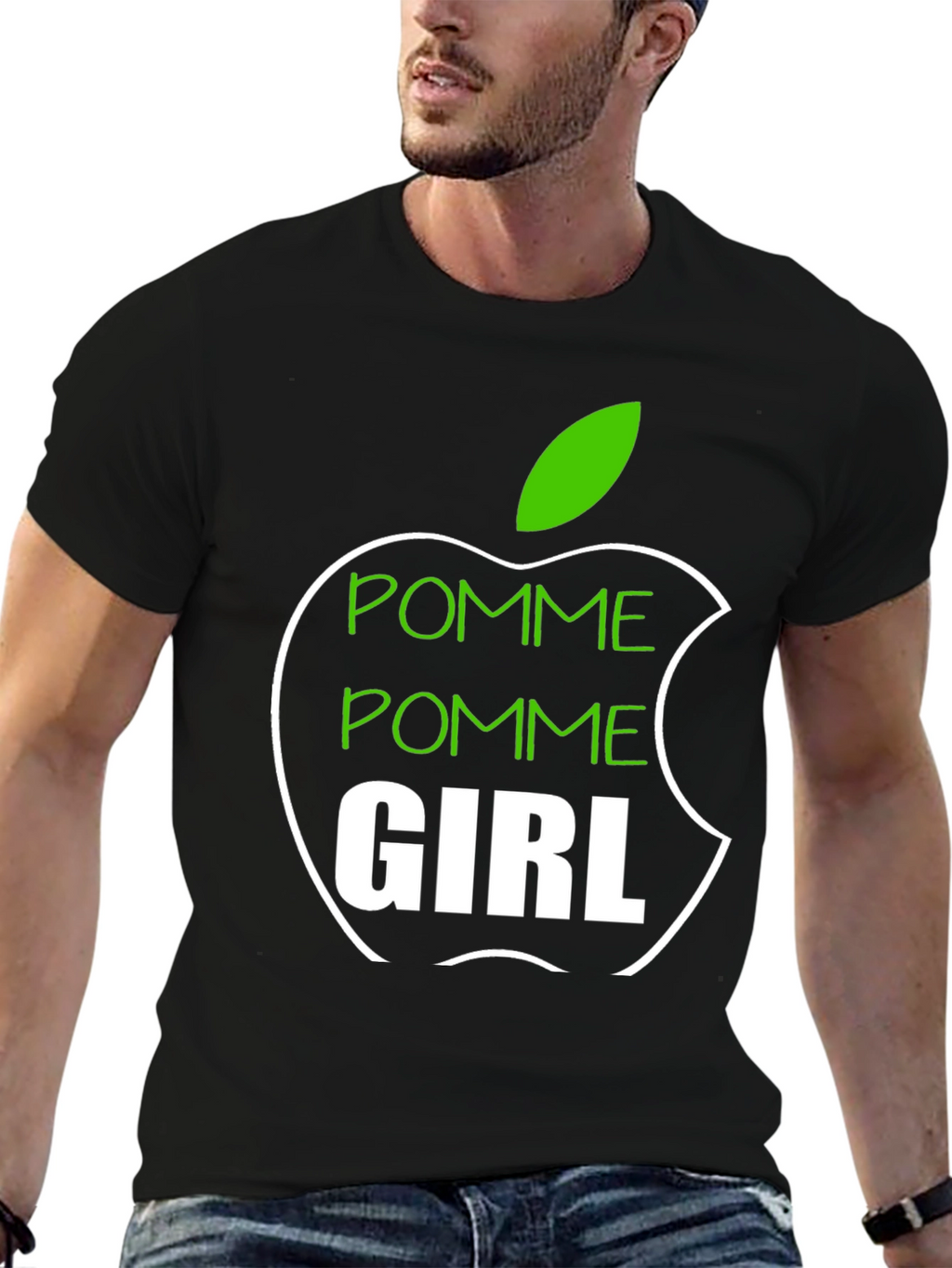 Pomme Girl Graphic Tee - Apple Inspired T-Shirt