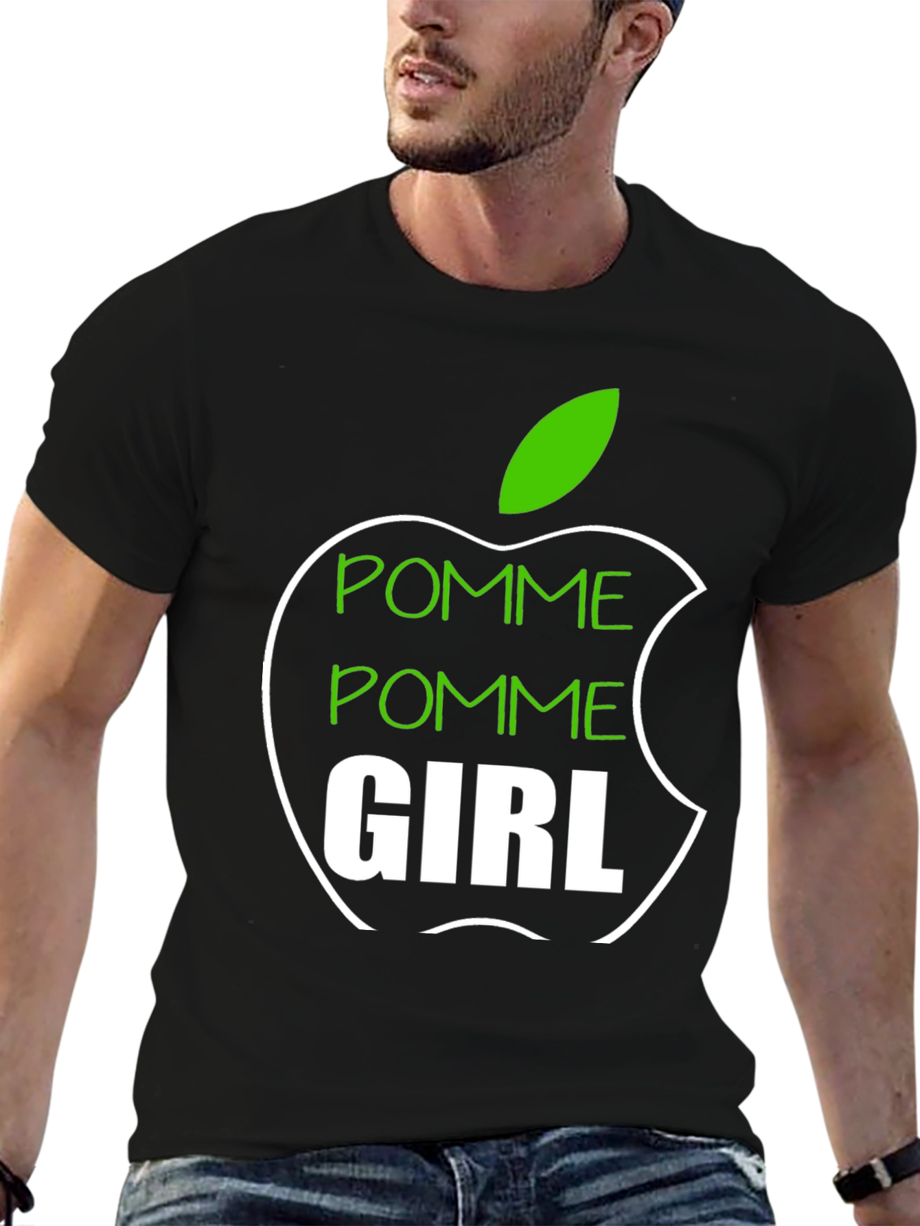 Pomme Girl Graphic Tee - Apple Inspired T-Shirt