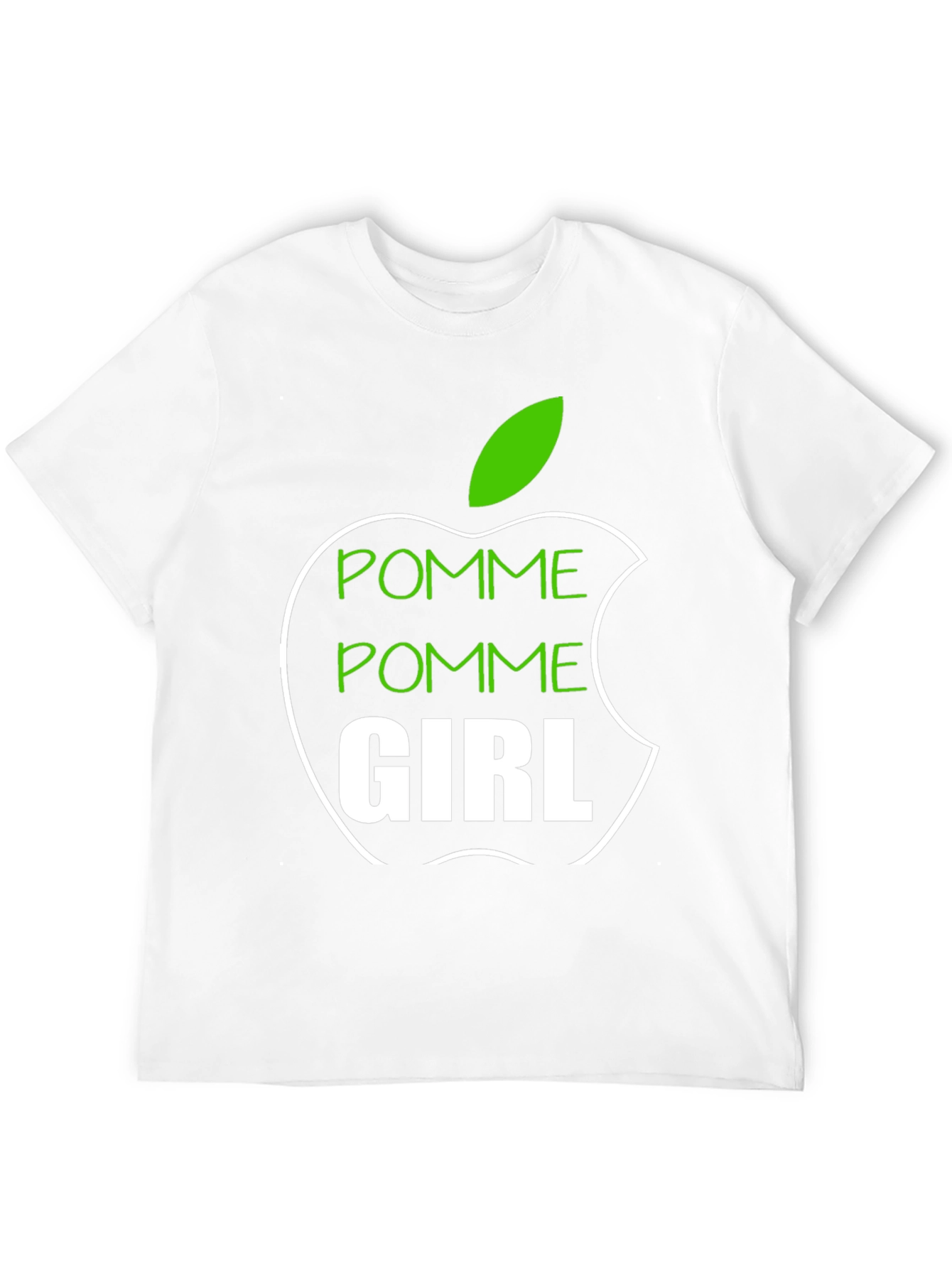 Pomme Girl Graphic Tee - Apple Inspired T-Shirt