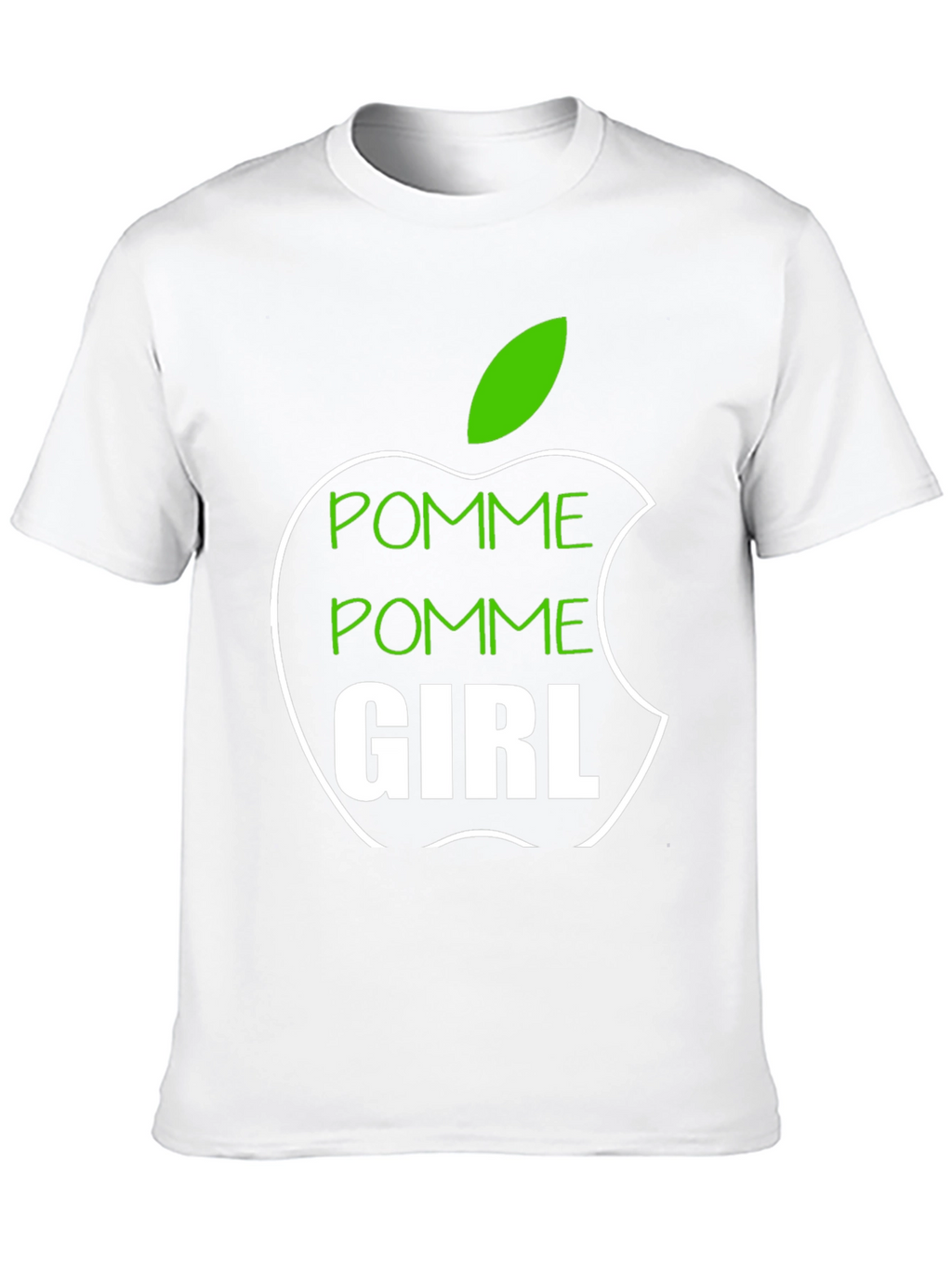 Pomme Girl Graphic Tee - Apple Inspired T-Shirt