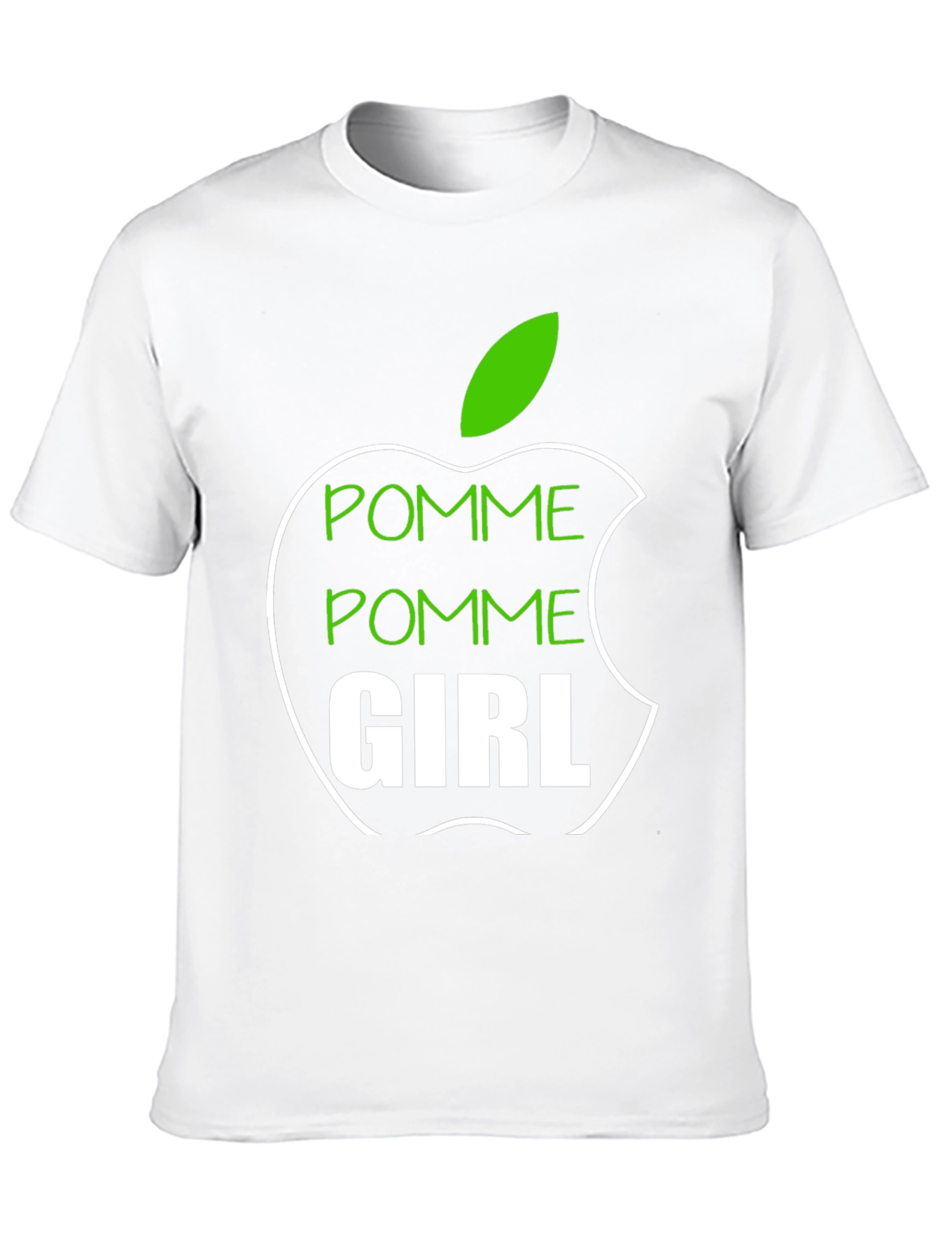 Pomme Girl Graphic Tee - Apple Inspired T-Shirt