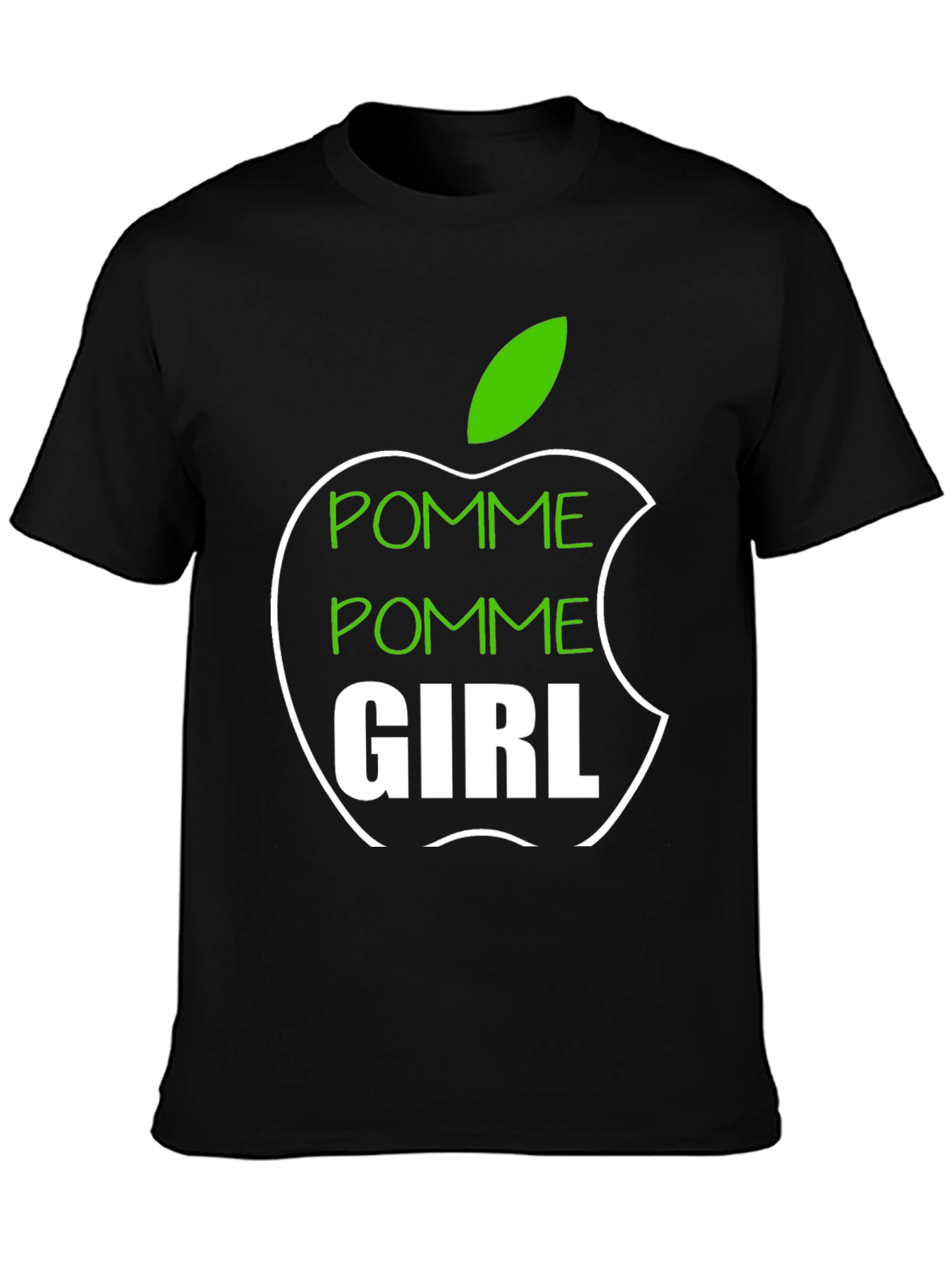 Pomme Girl Graphic Tee - Apple Inspired T-Shirt