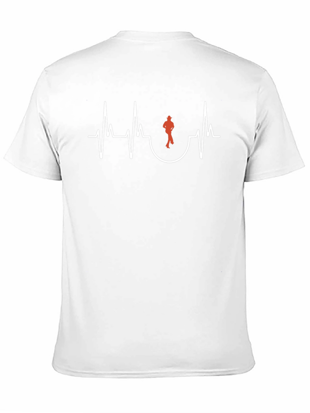 Cool Black T-Shirt - Dancing Heartbeat Design