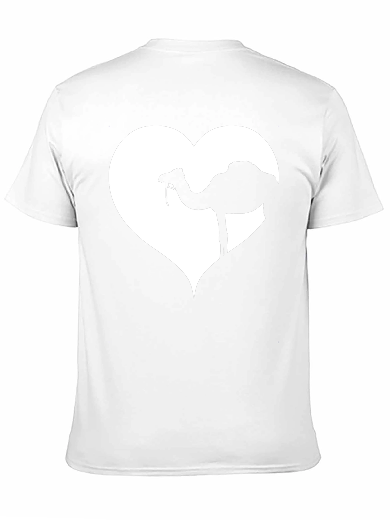 Camel Heart Graphic Black T-Shirt