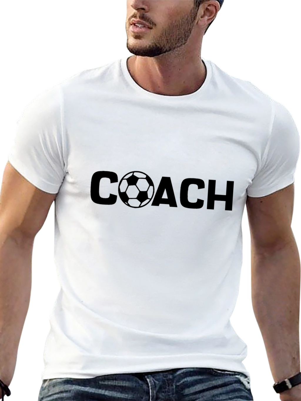 Soccer Coach T-Shirt - Black