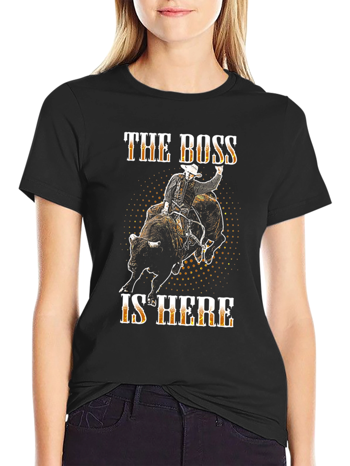 The Boss Is Here Graphic Tee