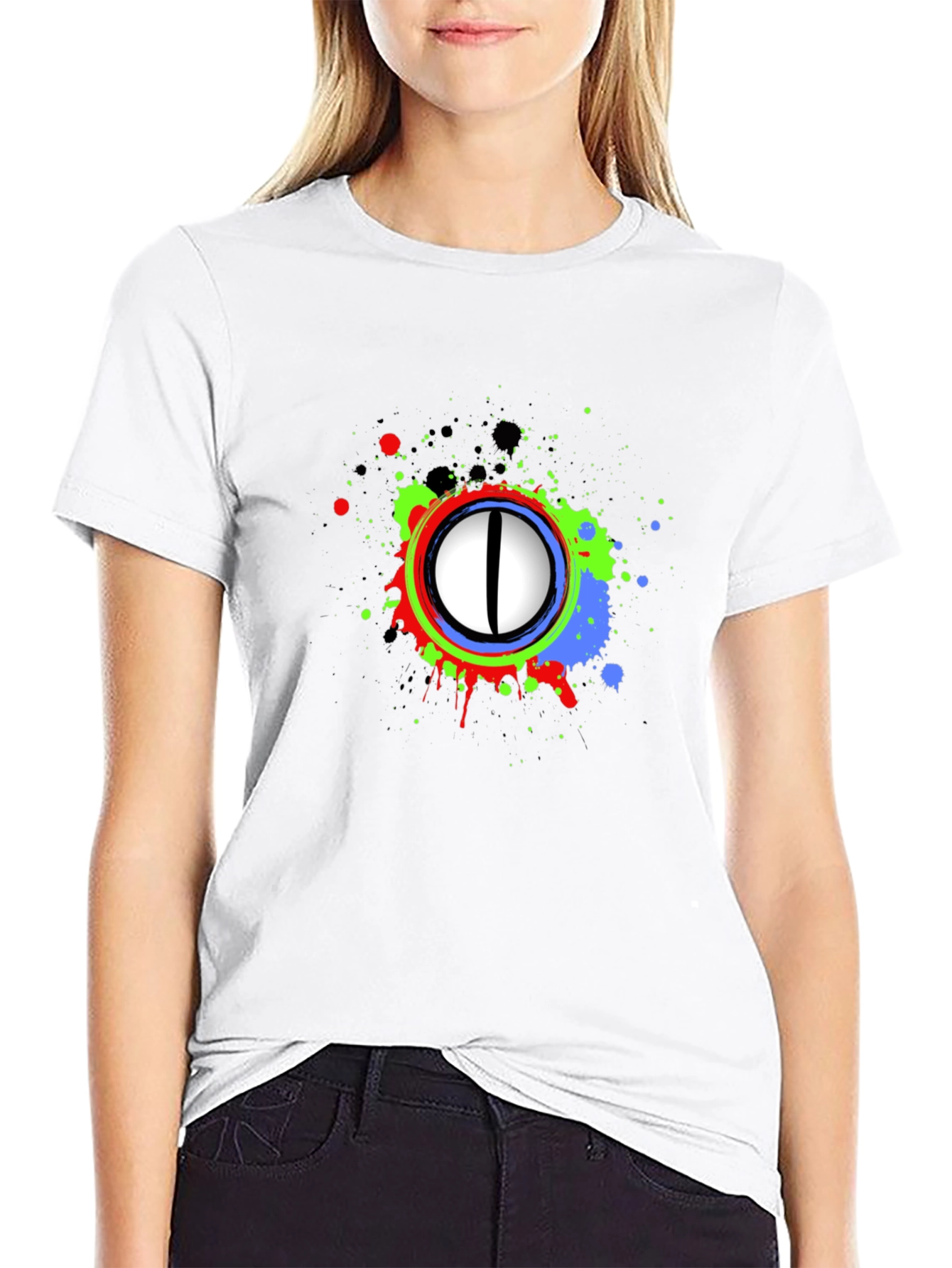 Abstract Eye Graphic T-Shirt
