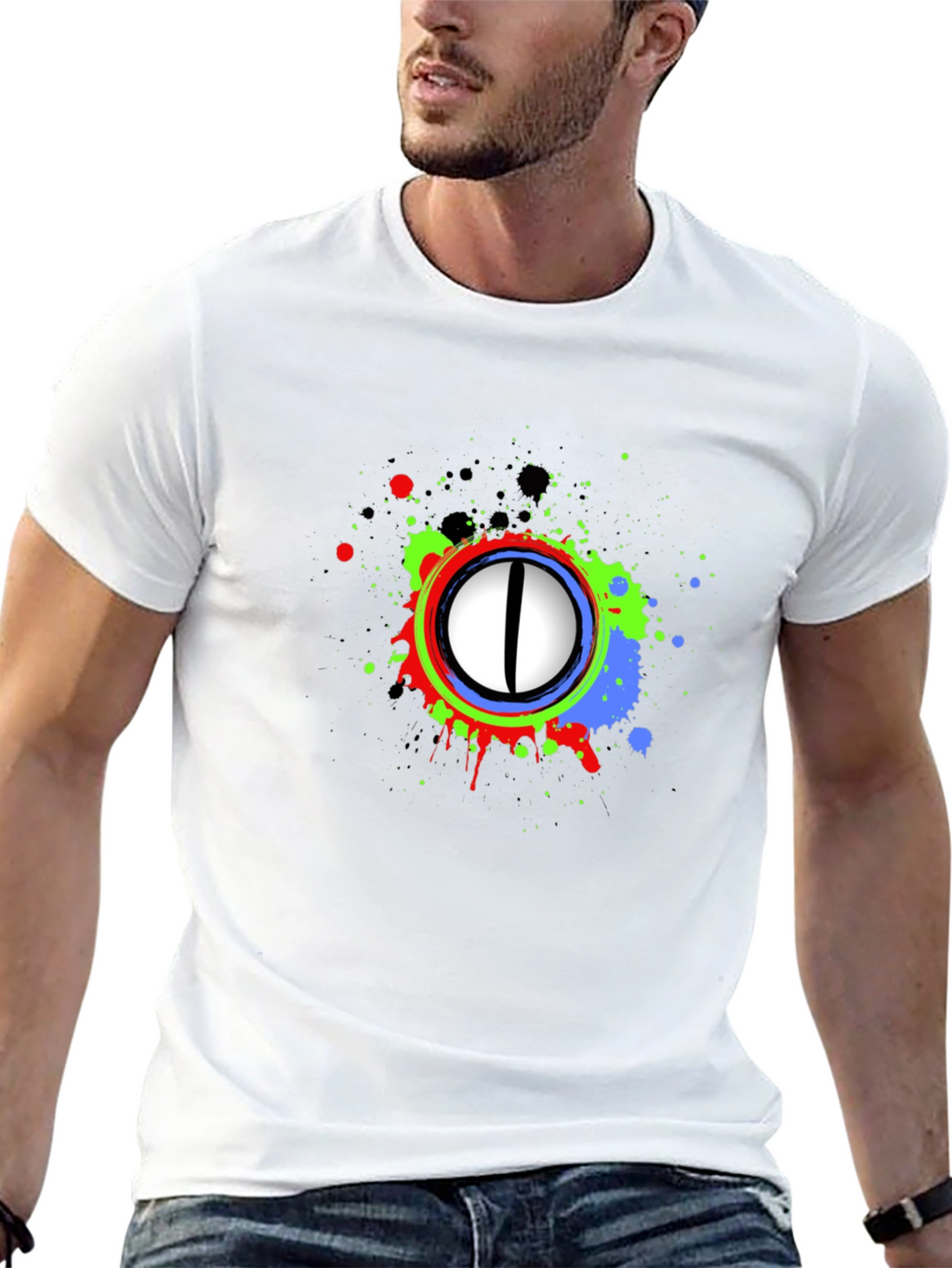 Abstract Eye Graphic T-Shirt