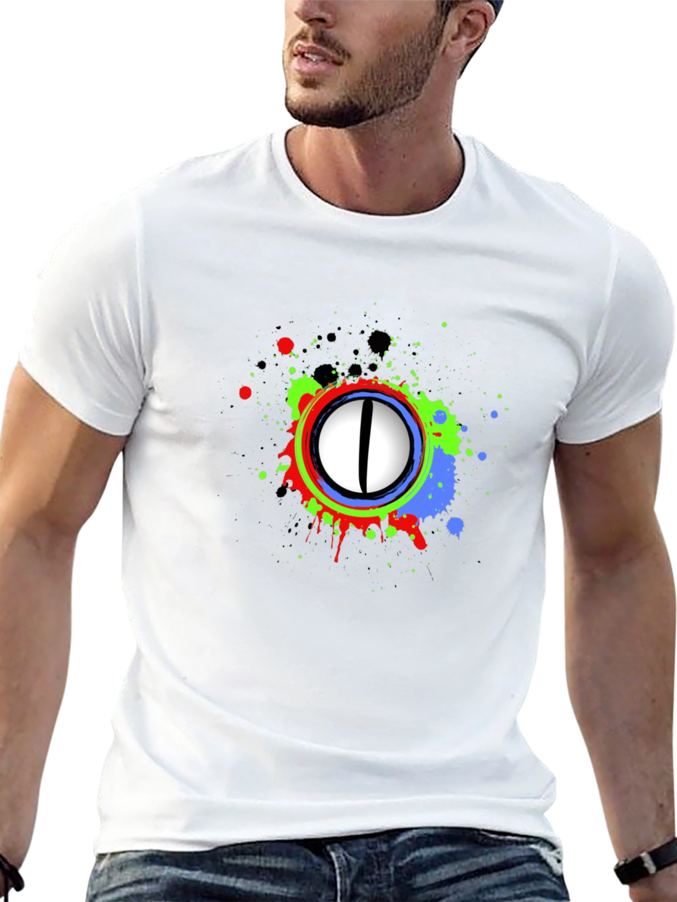 Abstract Eye Graphic T-Shirt