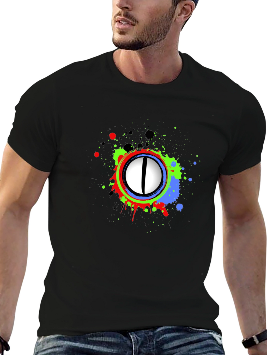 Abstract Eye Graphic T-Shirt