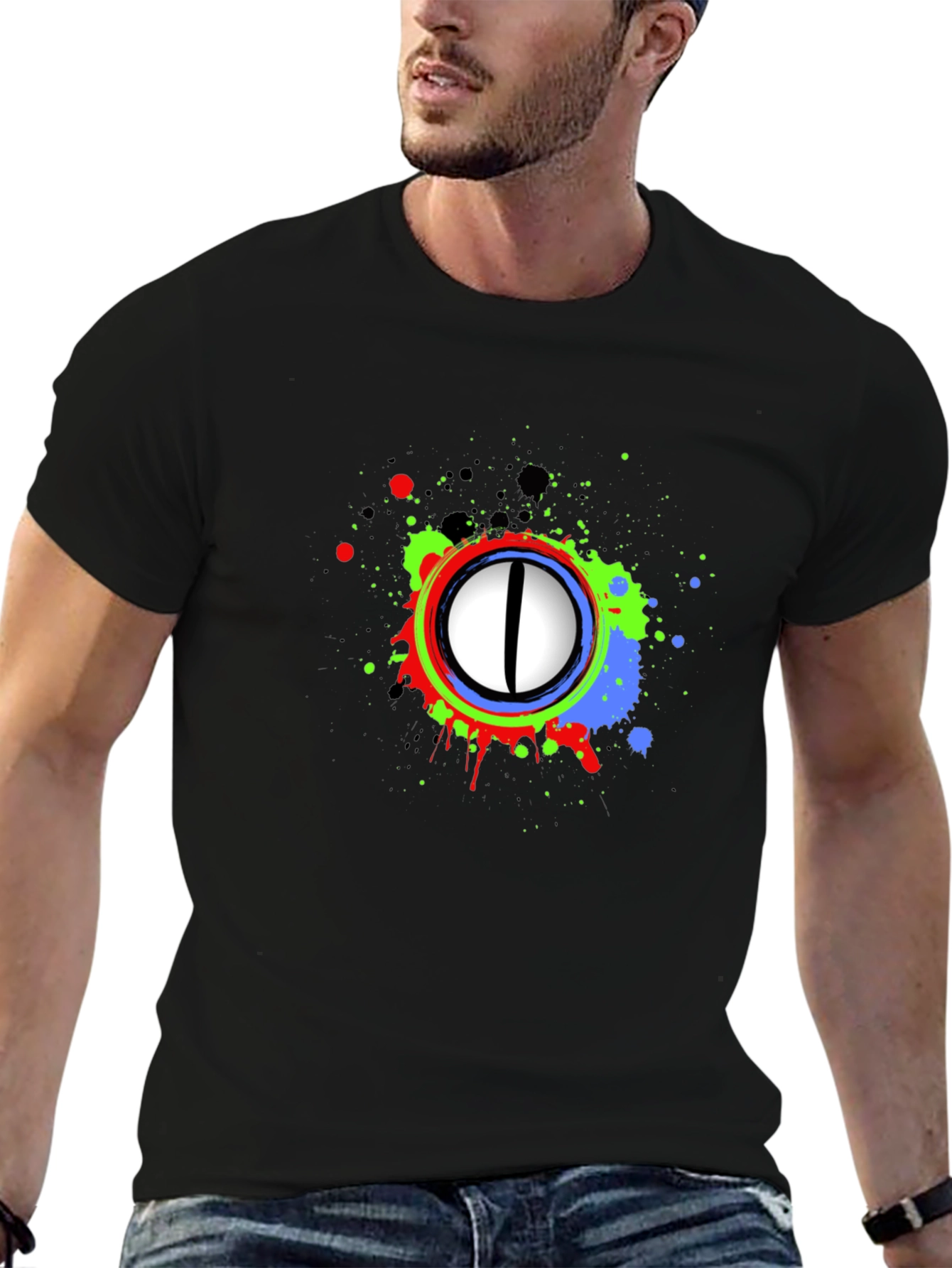 Abstract Eye Graphic T-Shirt