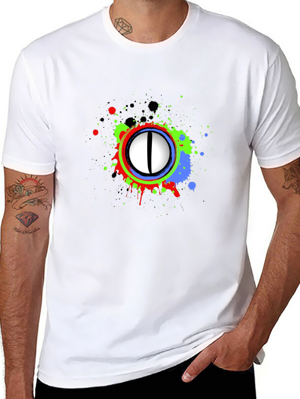 Abstract Eye Graphic T-Shirt